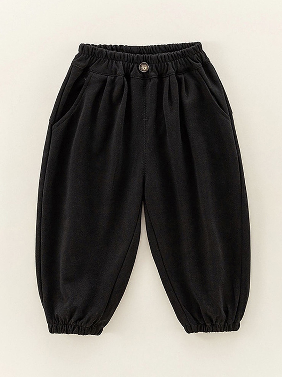 

LULU & SKY Unisex Kids Tapered Fit High-Rise Low Distress Jeans, Black