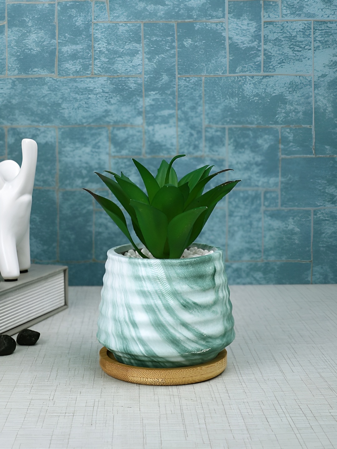 

Myntra Elegant Homes White 1 Pieces Artificial Plant With Pot