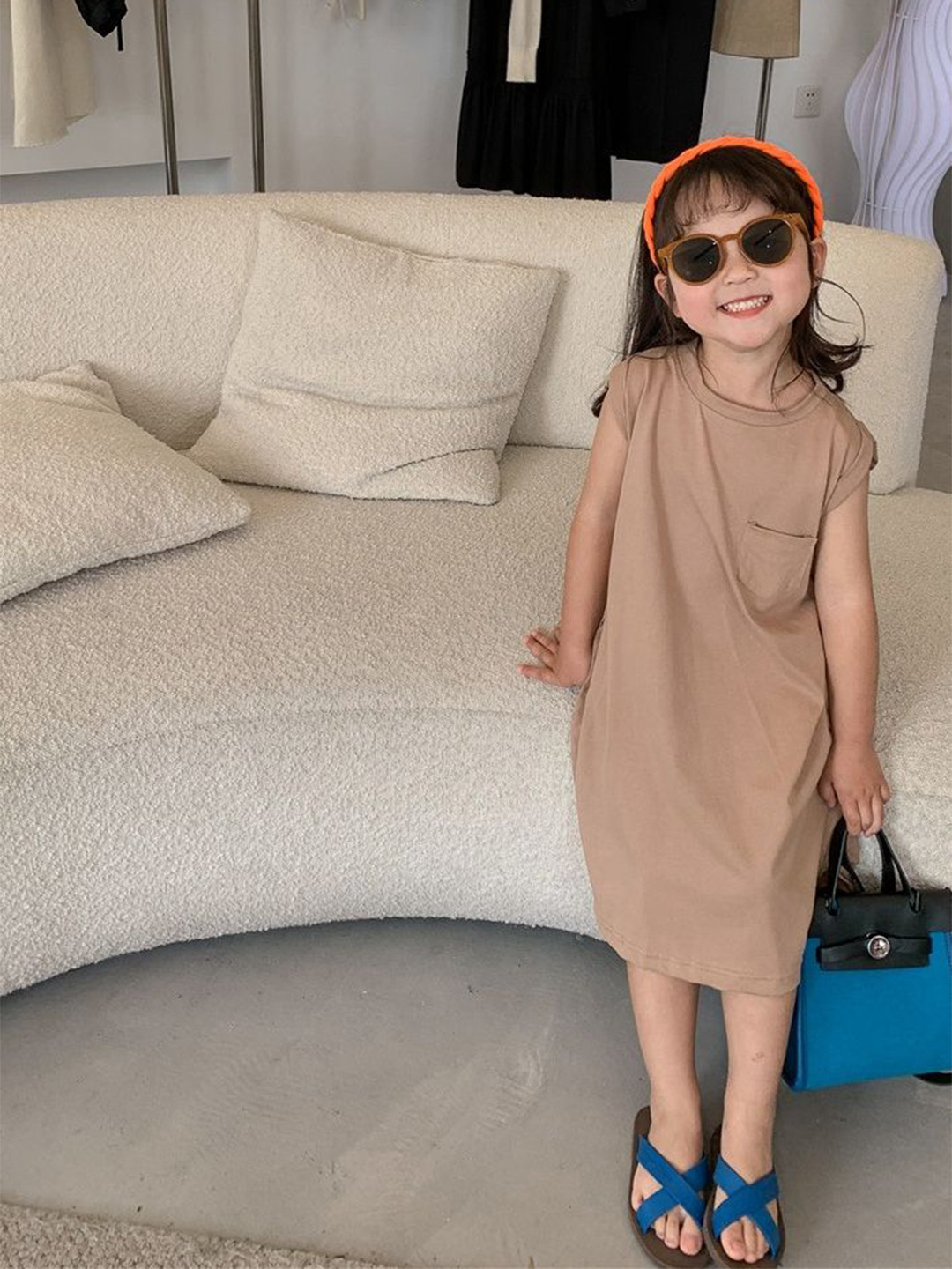

LULU & SKY A-Line Dress, Khaki