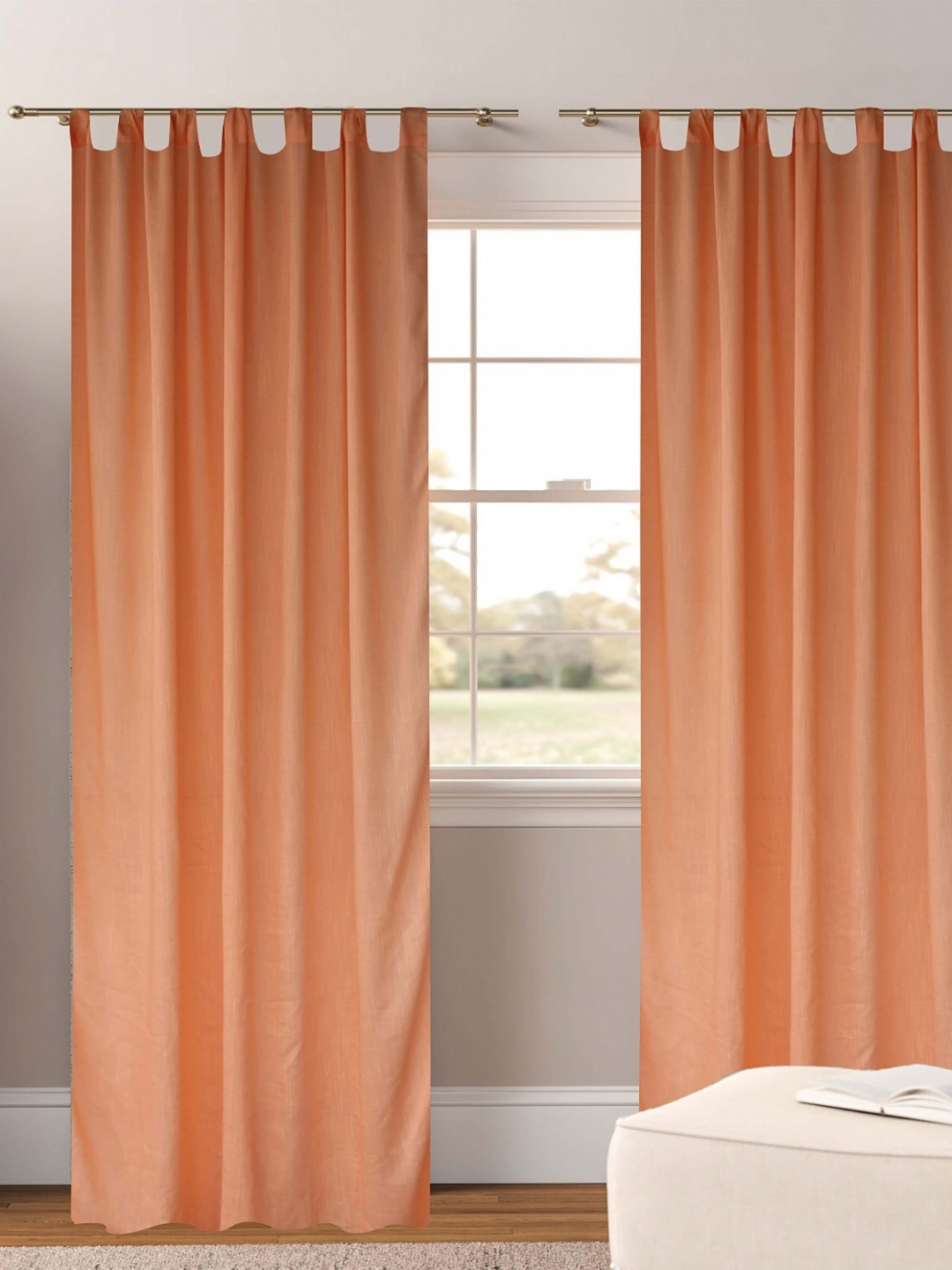 

Dekor World Multicoloured Set of 2 Sheer Window Curtain, Multi