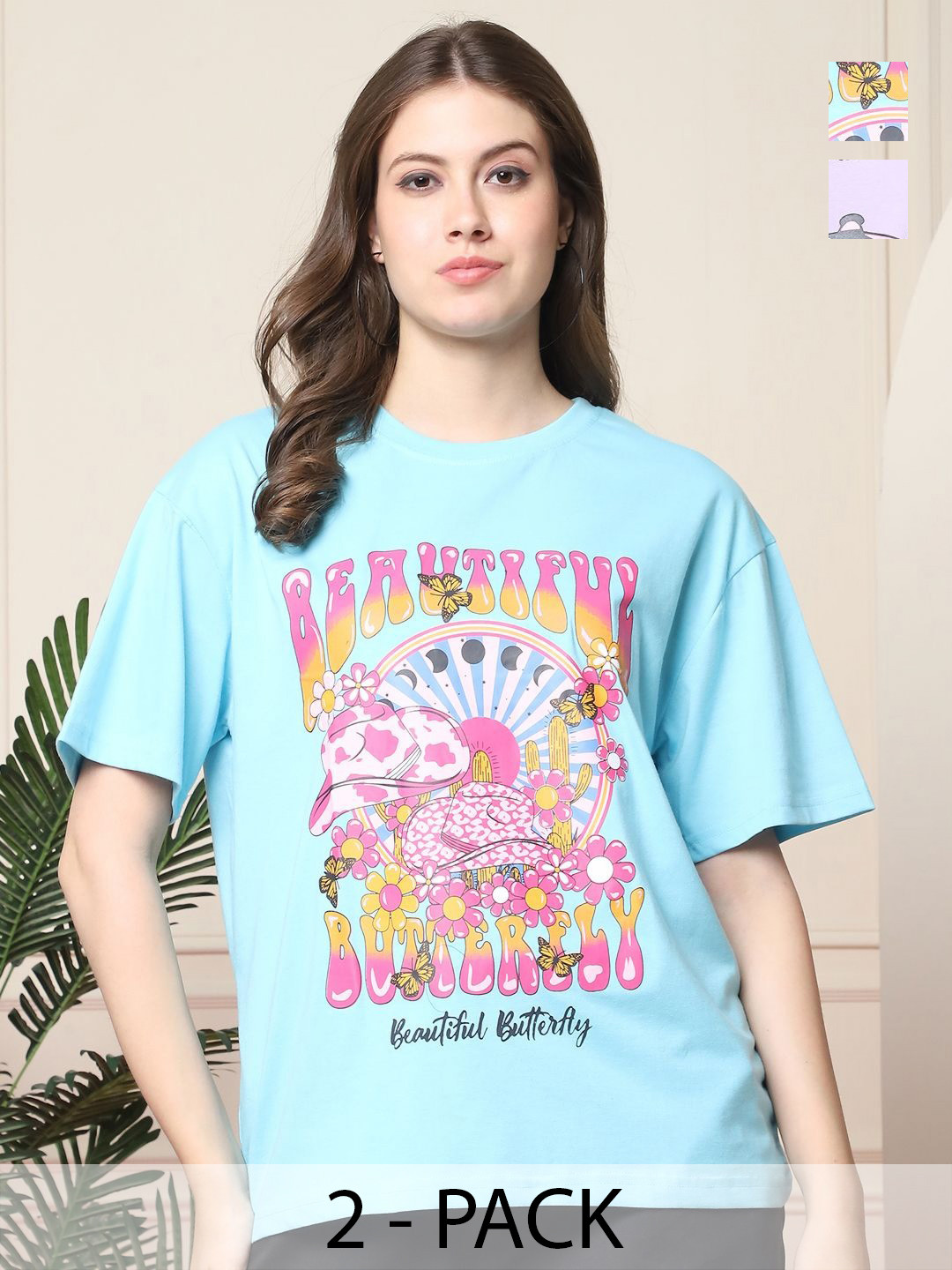 

Dreambe Women Printed T-shirt, Multi