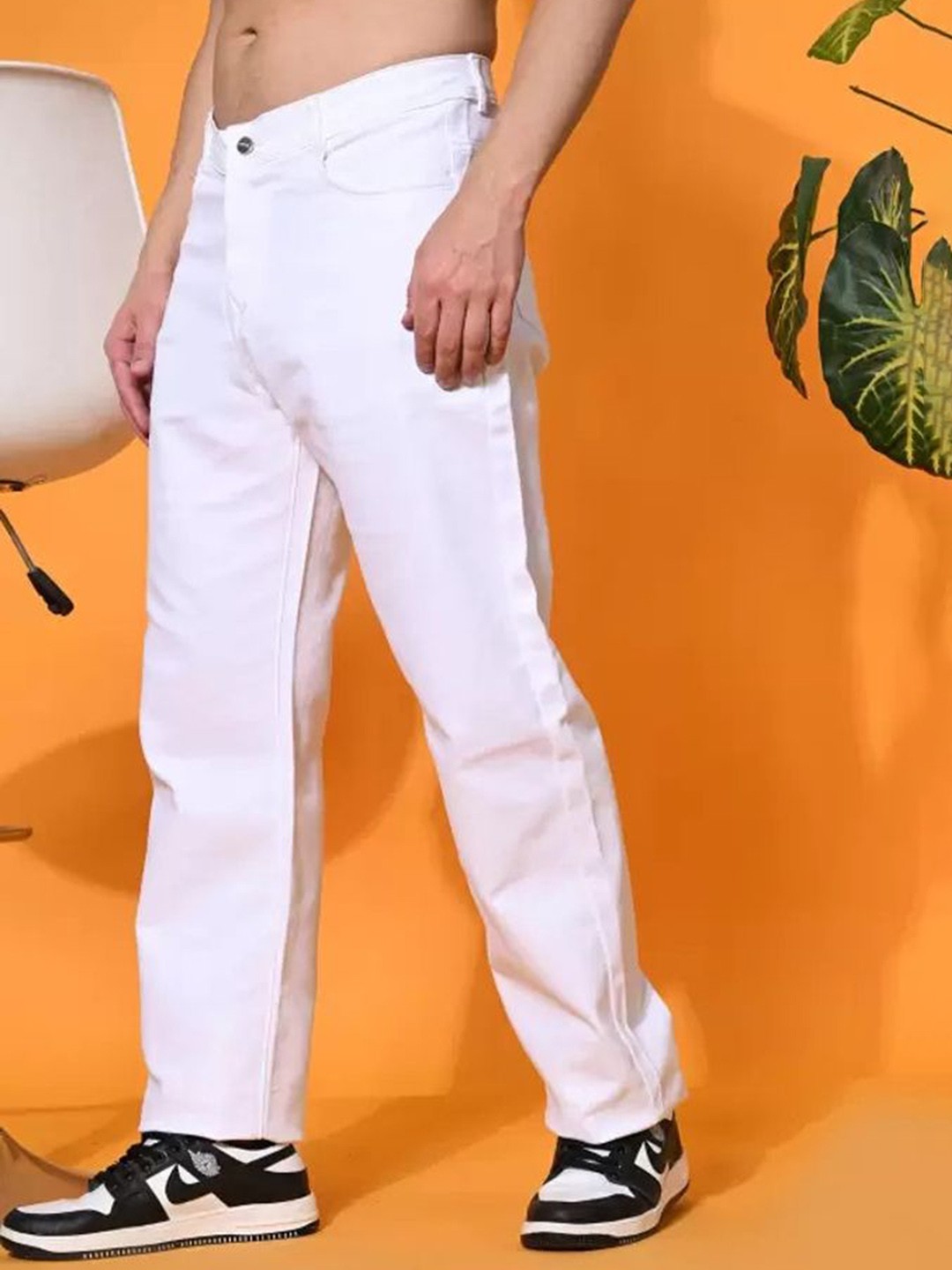

COMFITS Men Classic Stretchable Jeans, White