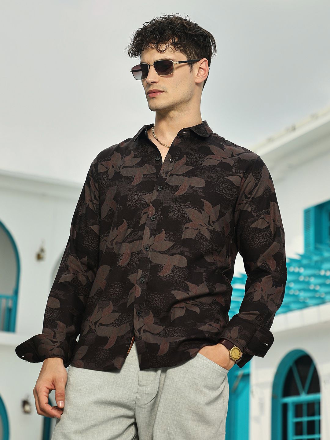 

Campus Sutra Men Classic Opaque Printed Casual Shirt, Multi
