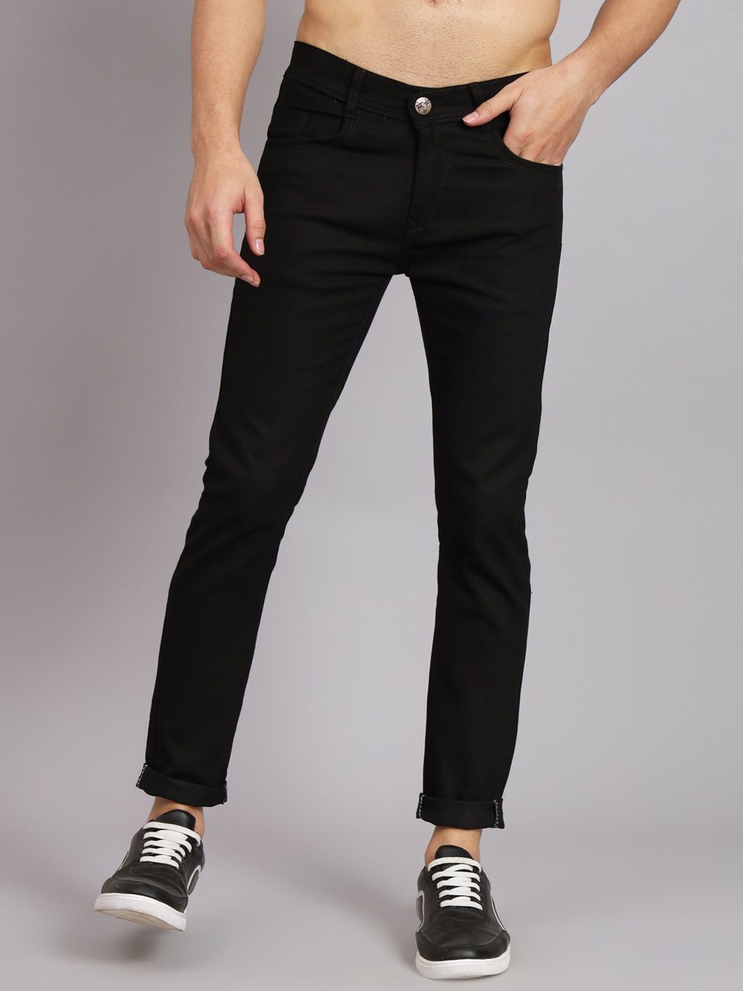 

COMFITS Men Classic Stretchable Jeans, Black