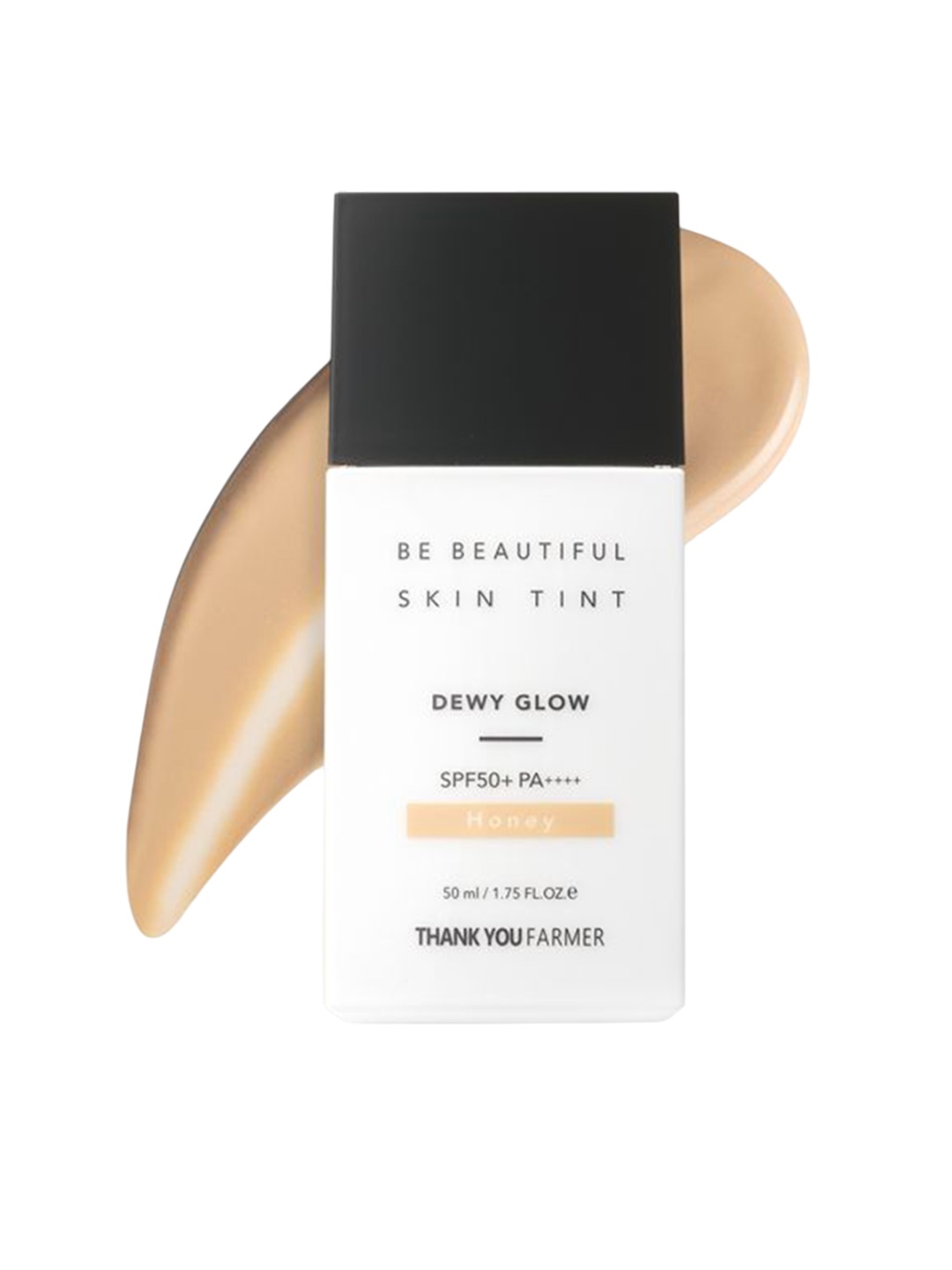 

Thank You Farmer Be Beautiful Skin Tint Dewy SPF 50+ PA++++ Face Sunscreen-50 ml-Honey, White