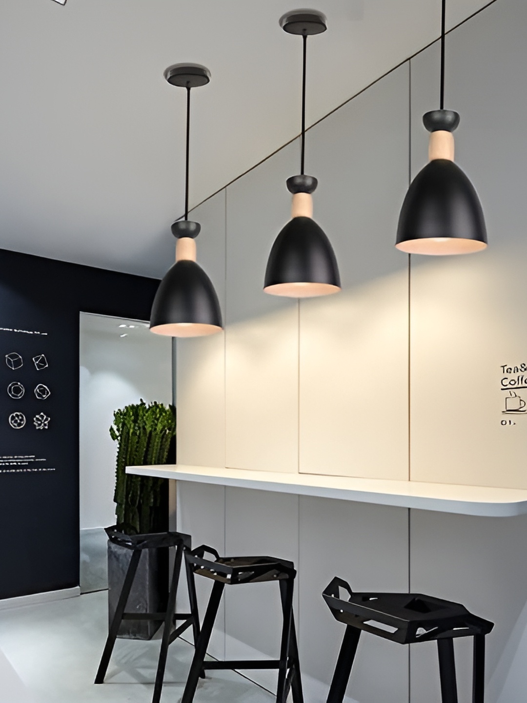 

GAUVIK Black Aluminium Ceiling Lamp
