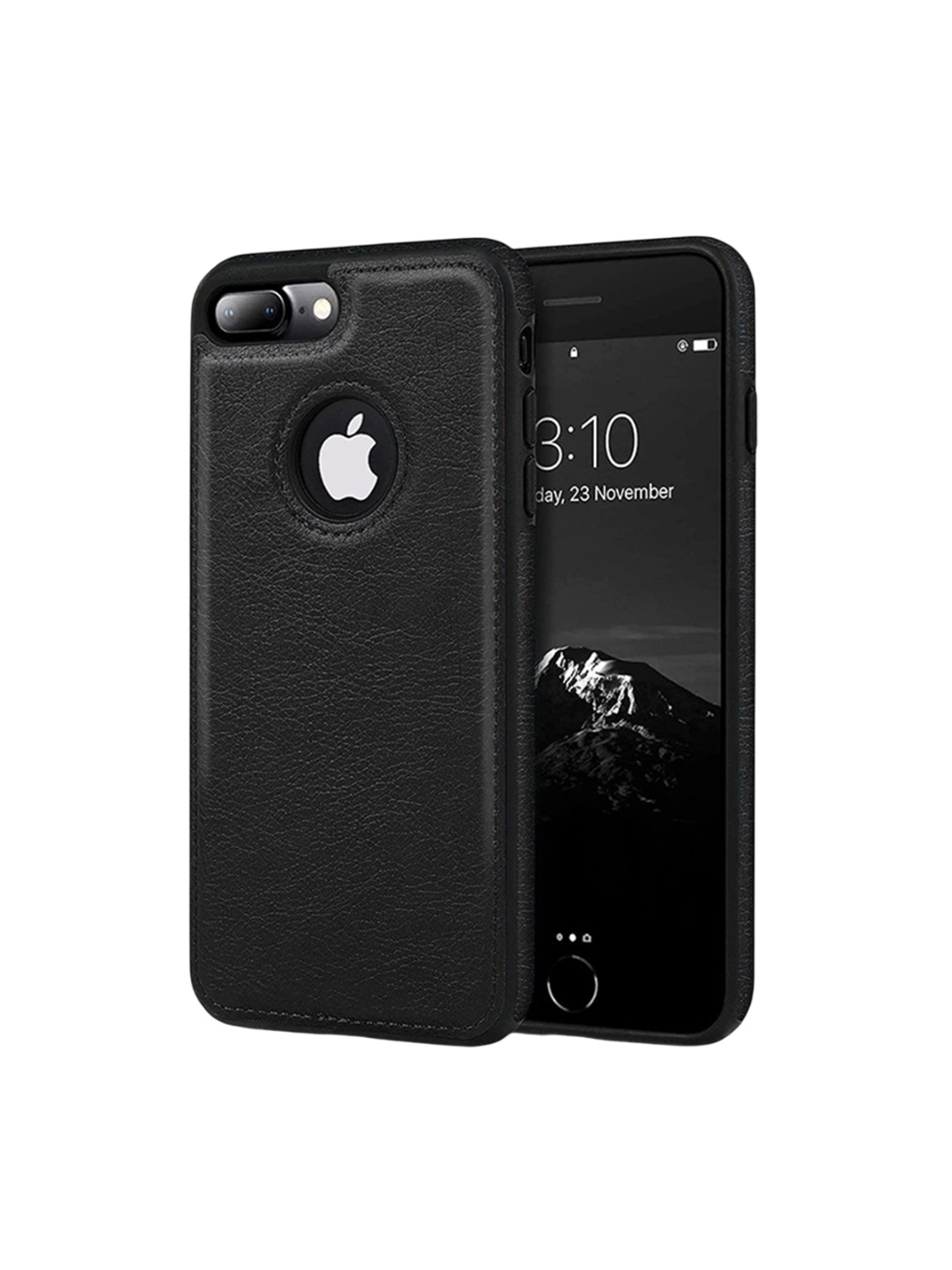

LIRAMARK Solid Printed iPhone 8 plus Back Case Mobile Accessories, Black