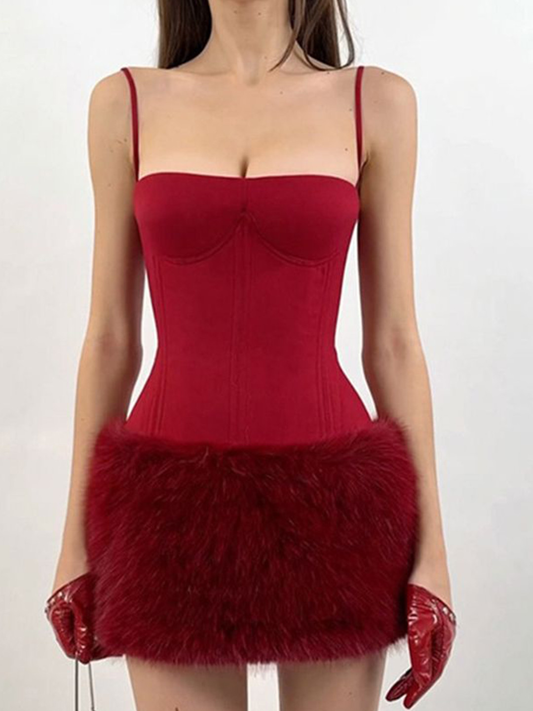 

LULU & SKY Bodycon Mini Dress, Red