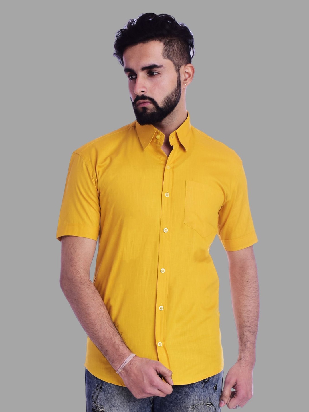 

HANDICRAFT PALACE Men Opaque Casual Shirt, Yellow