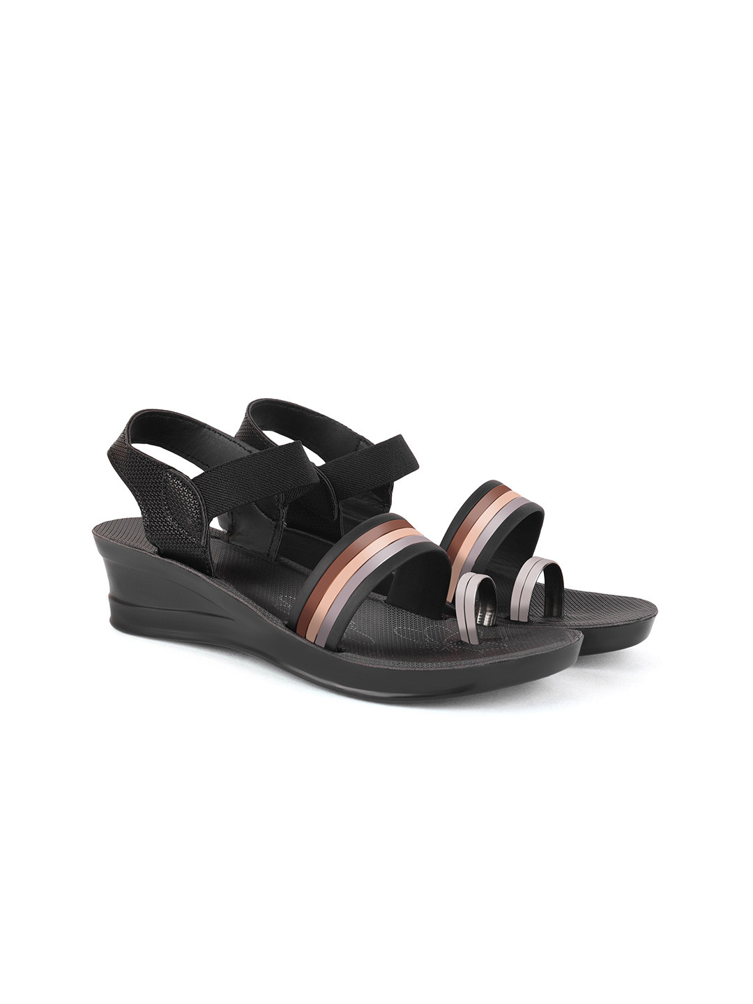 

PENNEN Women One Toe Flats, Black