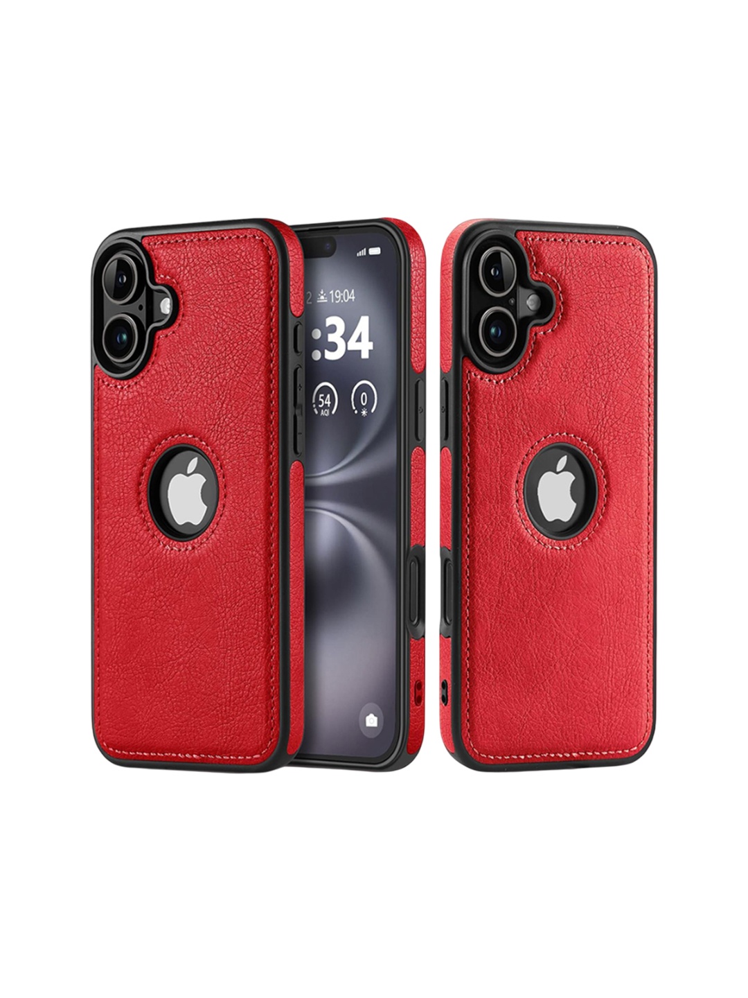 

LIRAMARK Solid Printed iPhone 16 Back Case Mobile Accessories, Red