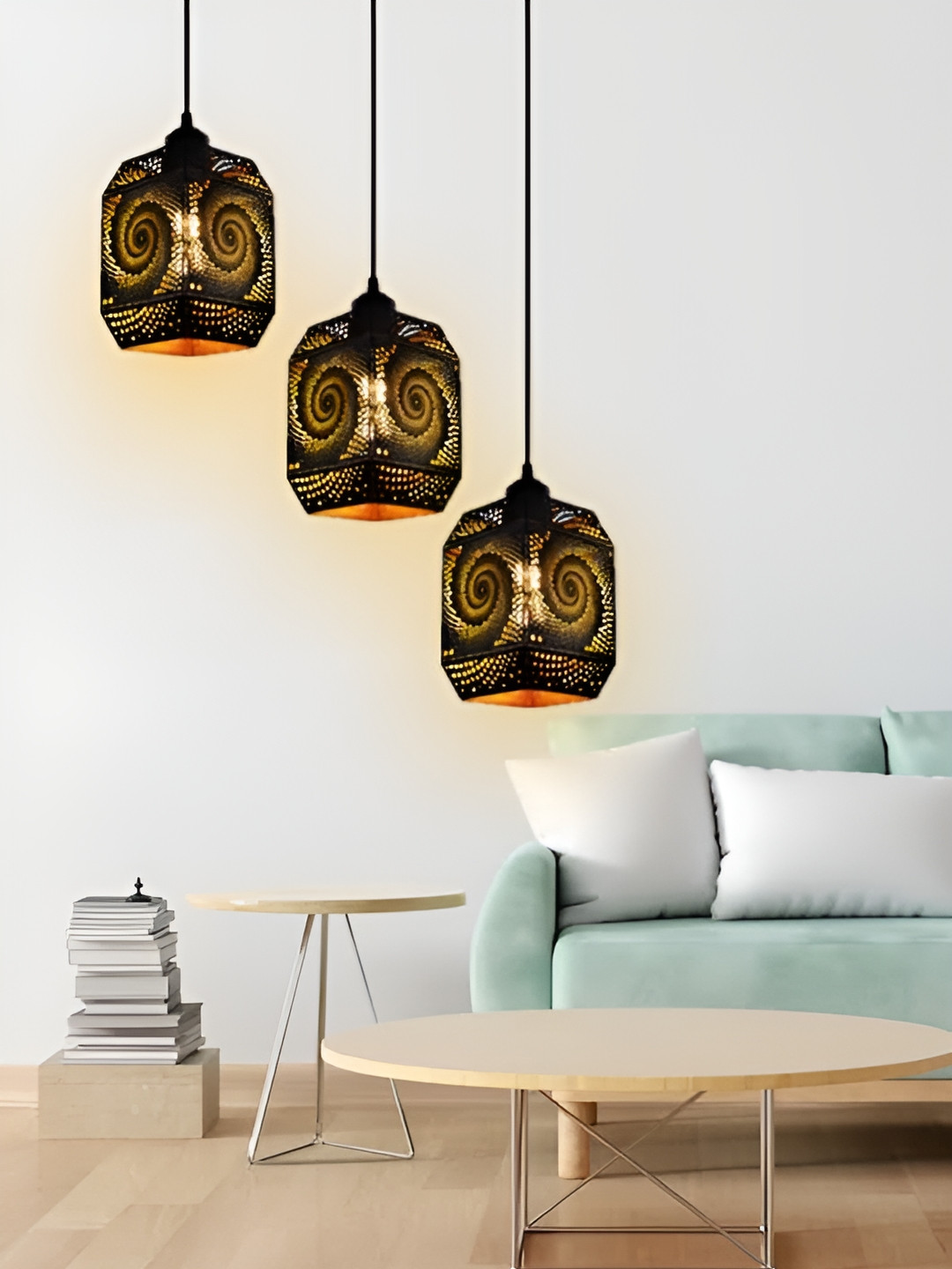 

GAUVIK Black Printed Ceiling Lamp