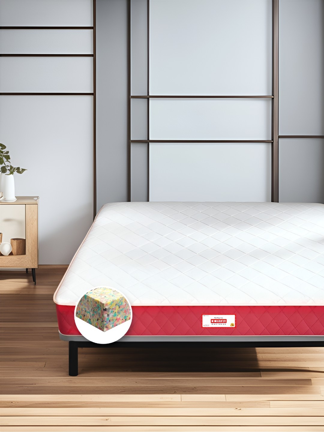 

COIRFIT Maroon Quilted Anti-Microbial Single SizeMattress
