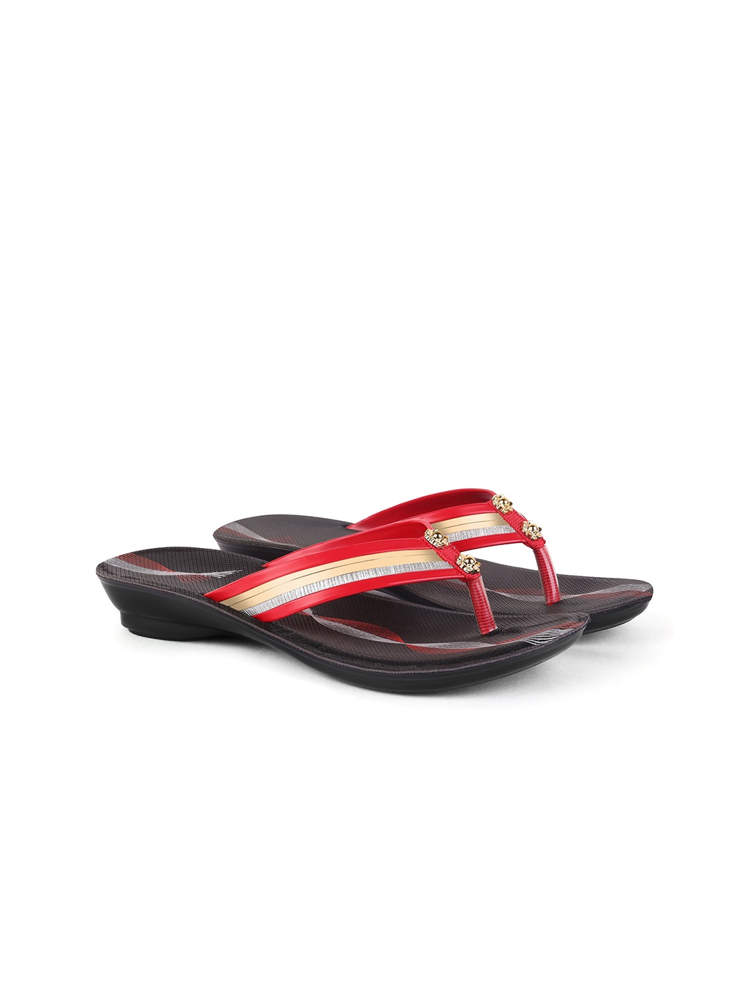 

PENNEN Women One Toe Flats, Red