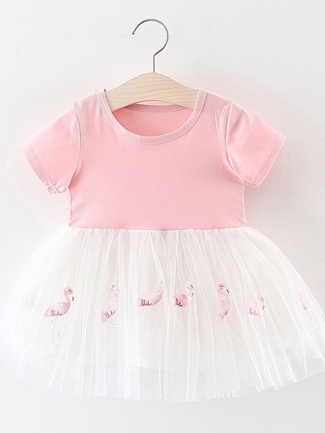 

LULU & SKY Embellished Fit & Flare Dress, Pink