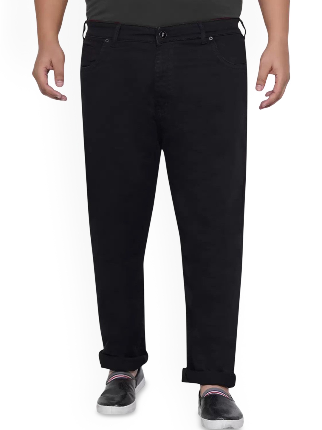 

fineblu Men Slim Fit Stretchable Jeans, Black