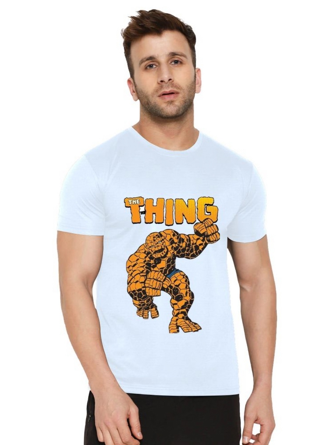 

SHUBHAM DESIGNER GALLERY Men Printed Applique T-shirt, White