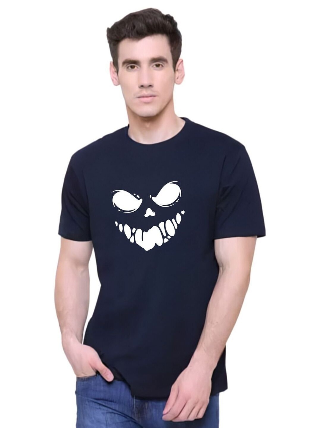

FABSTIEVE Men New Orleans Pelicans Neymar Printed T-shirt, Navy blue