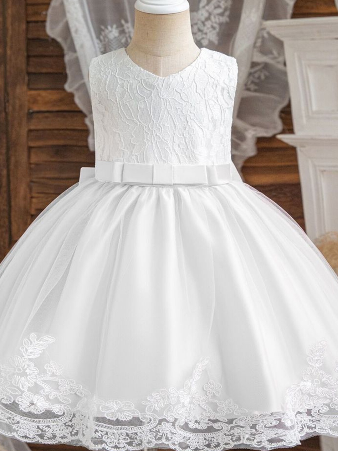 

LULU & SKY Fit & Flare Dress, White