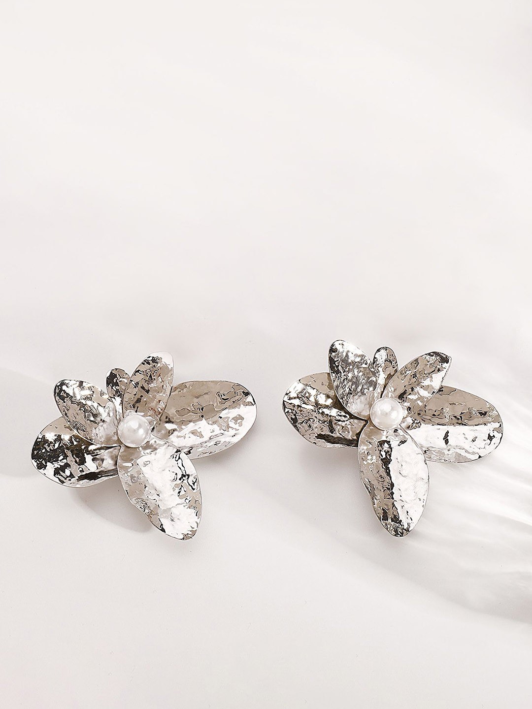 

LULU & SKY Contemporary Studs Earrings, White