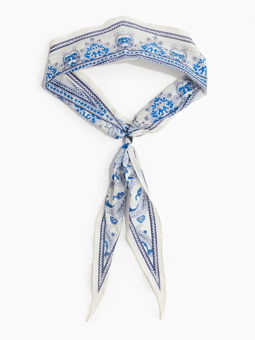 

H&M Bead-Detail Neck Scarf, Blue