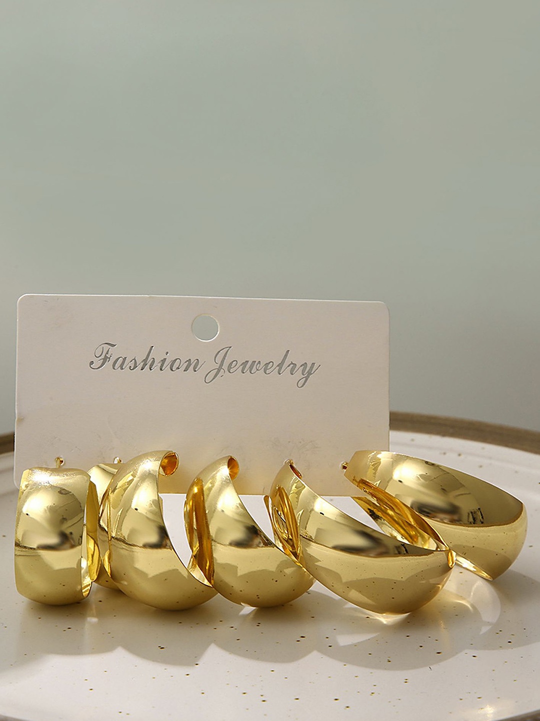 

LULU & SKY Contemporary Hoop Earrings, Gold