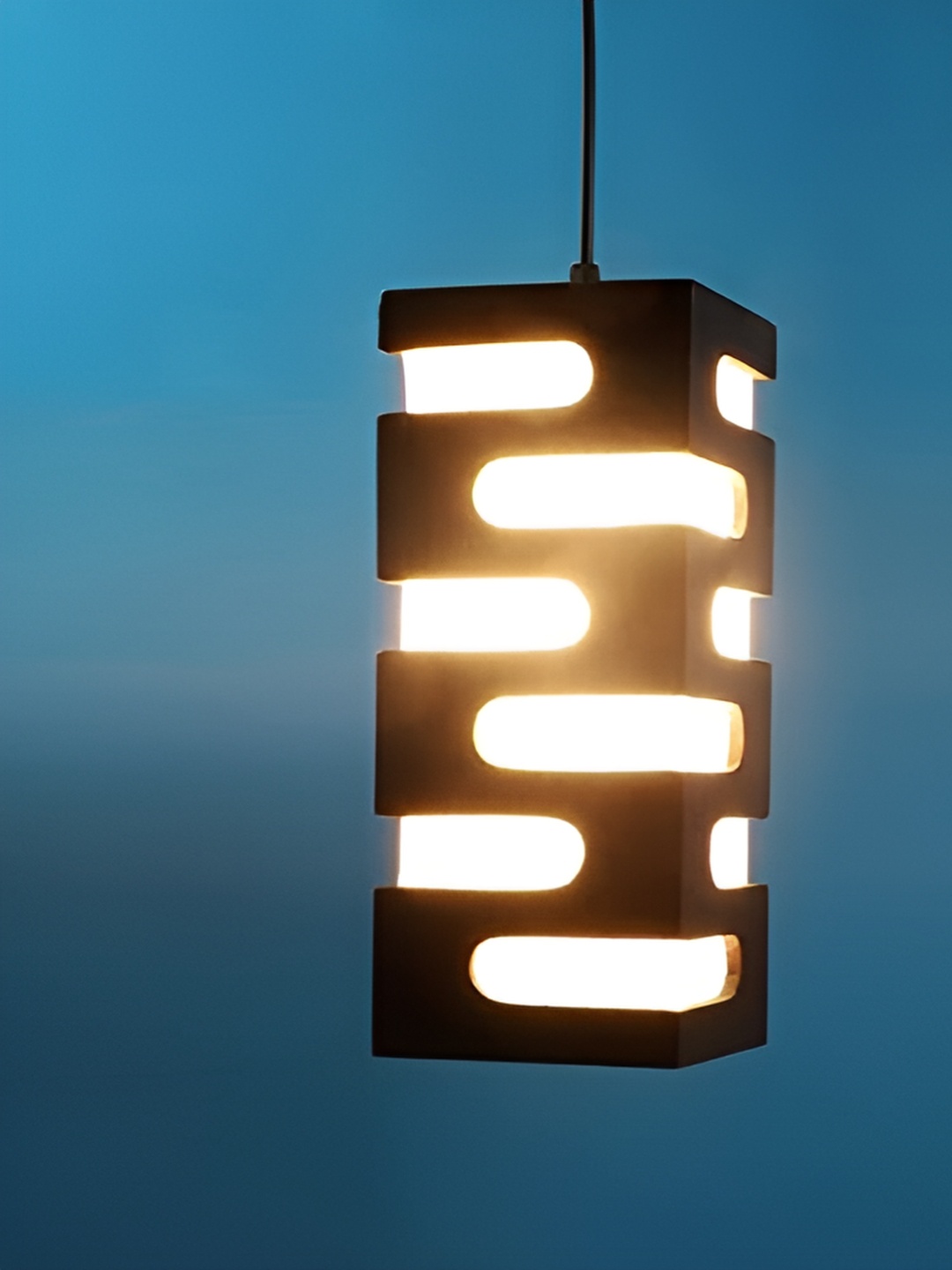 

GAUVIK Black Textured Ceiling Lamp