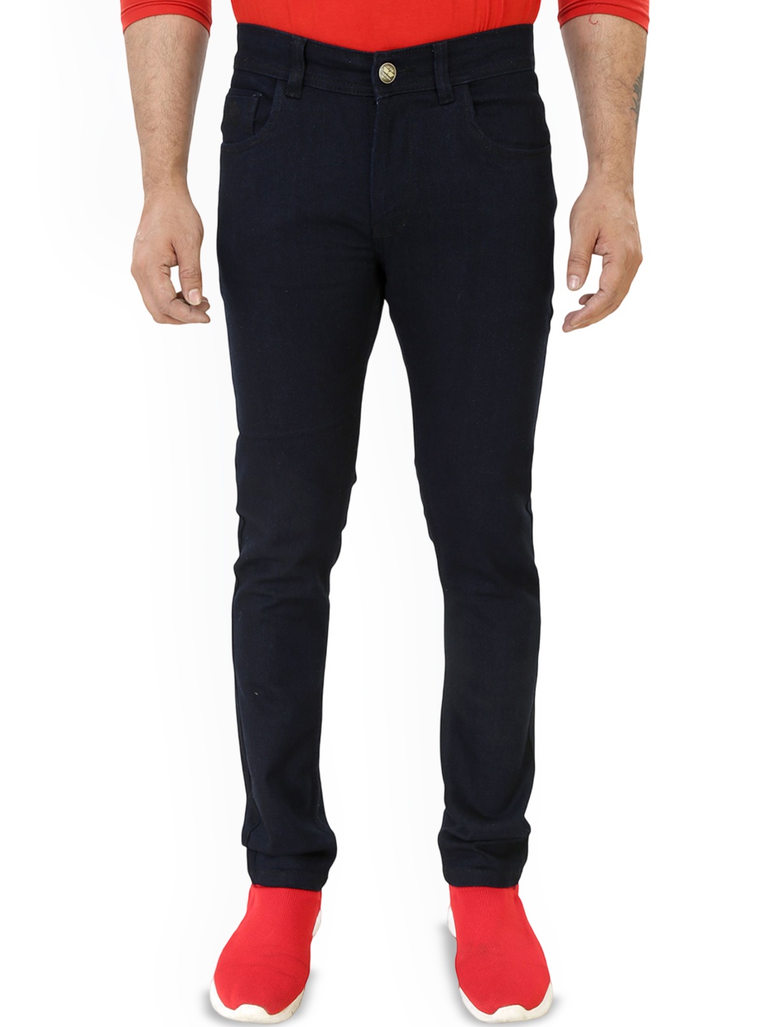

Plounge Men Skinny Fit Stretchable Jeans, Blue