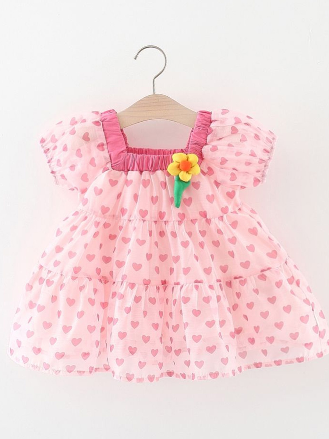 

LULU & SKY Floral Print A-Line Dress, Pink