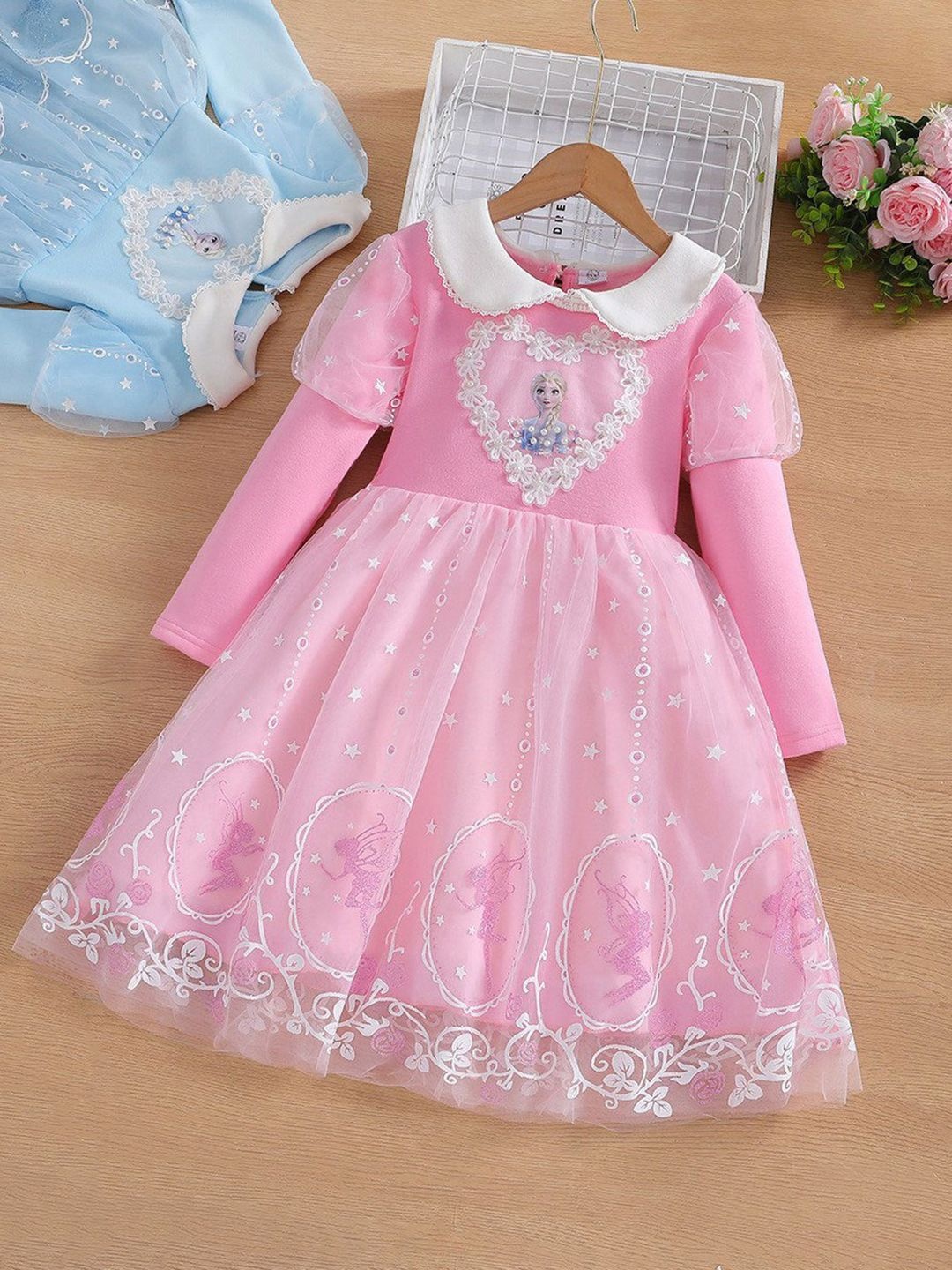 

YK Fit & Flare Dress, Pink