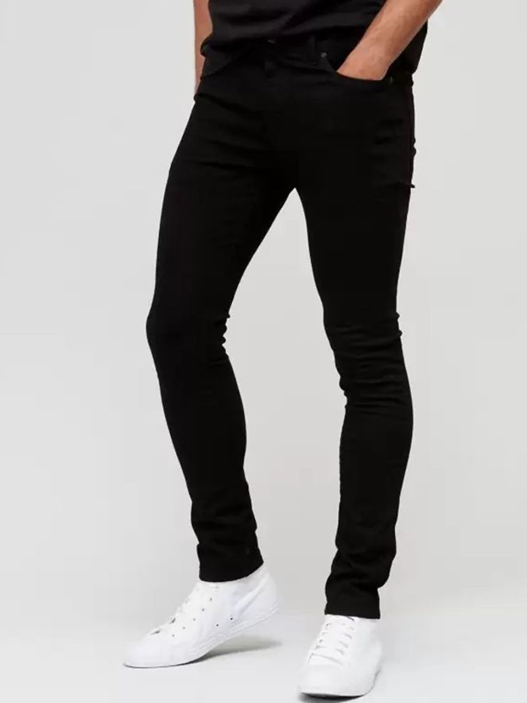 

COMFITS Men Classic Stretchable Jeans, Black