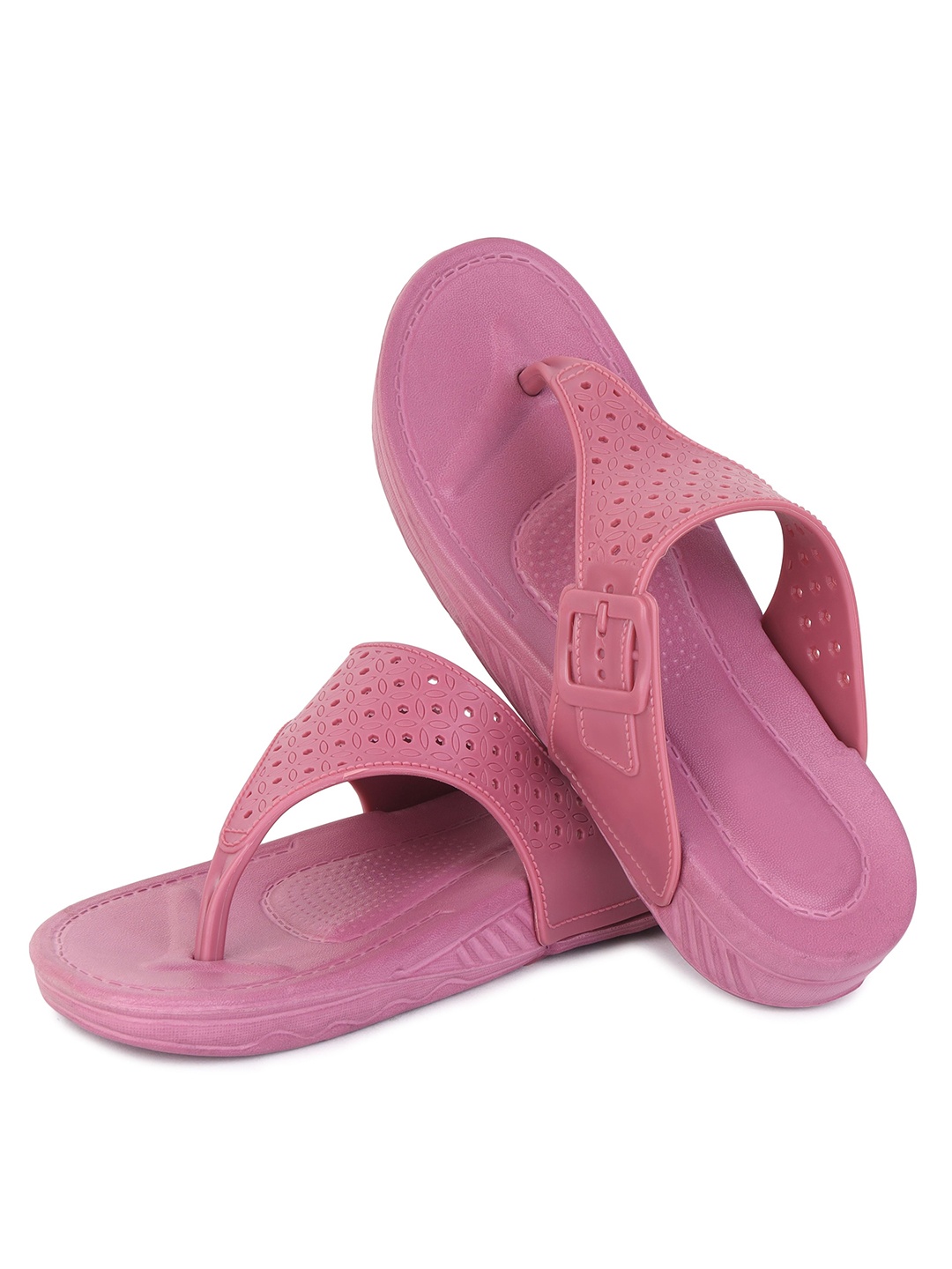 

PENNEN T-Strap Flats, Peach