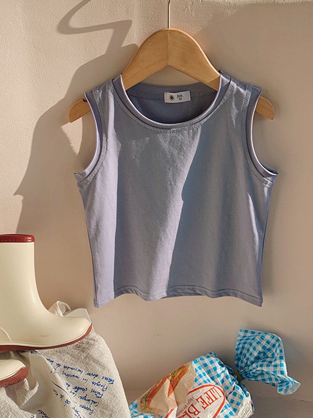 

LULU & SKY Cotton Tank Top, Blue