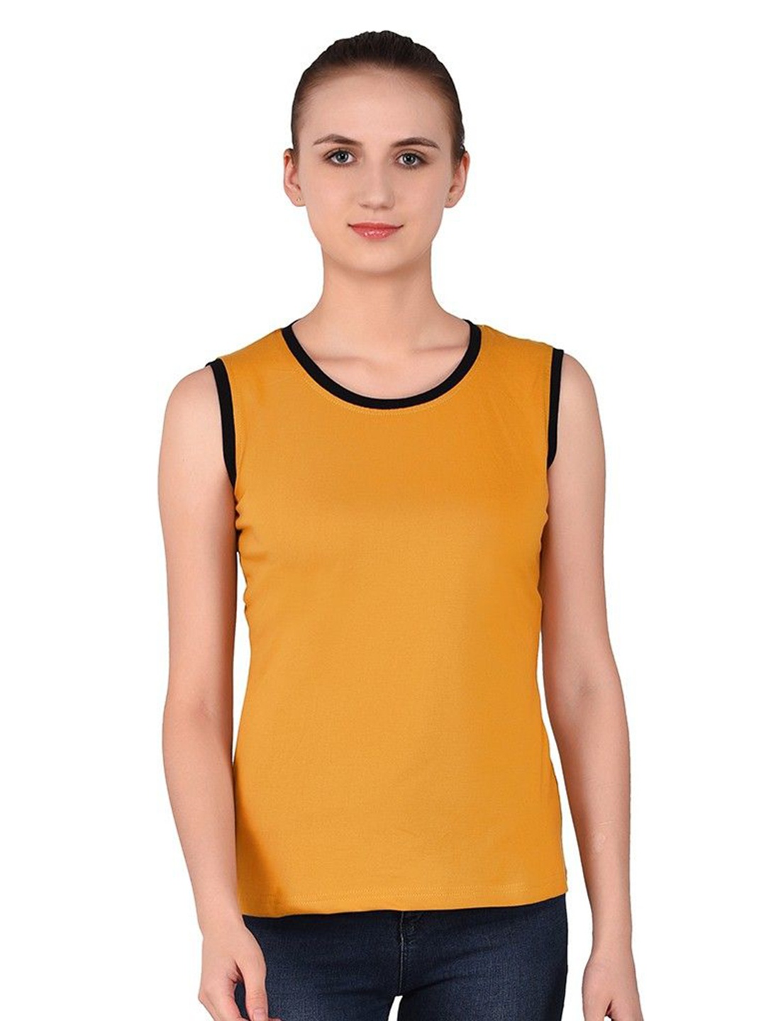 

BEYOU FASHION Women Applique Slim Fit T-shirt, Black
