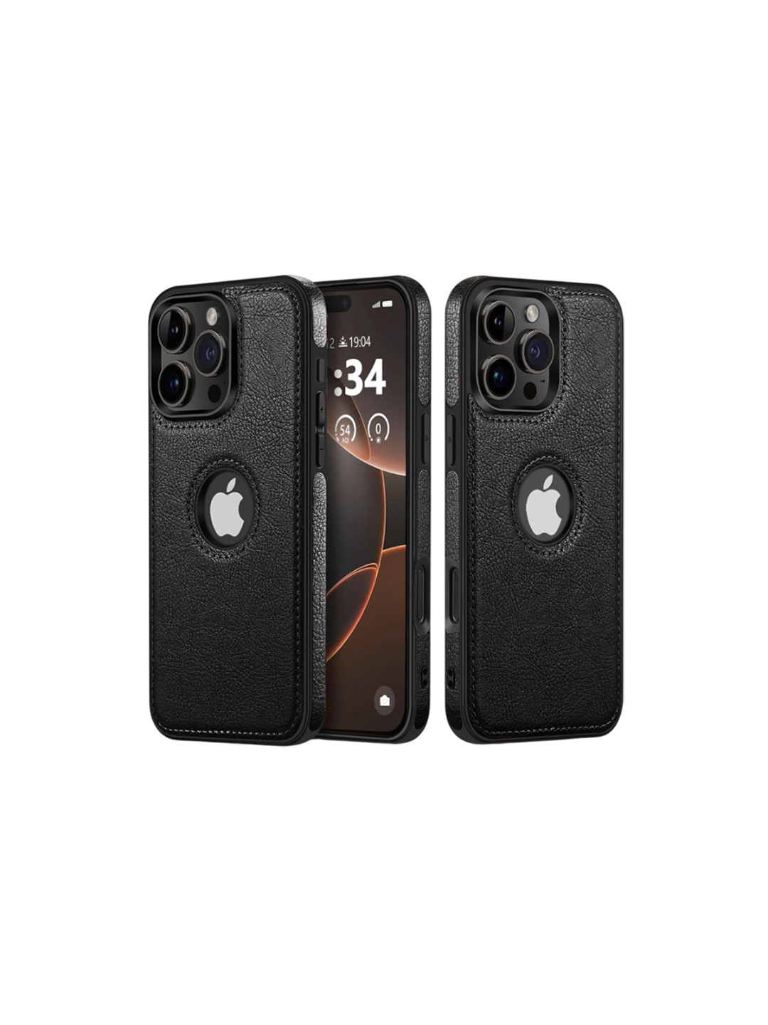 

LIRAMARK Solid Printed iPhone 16 Pro Back Case Mobile Accessories, Black