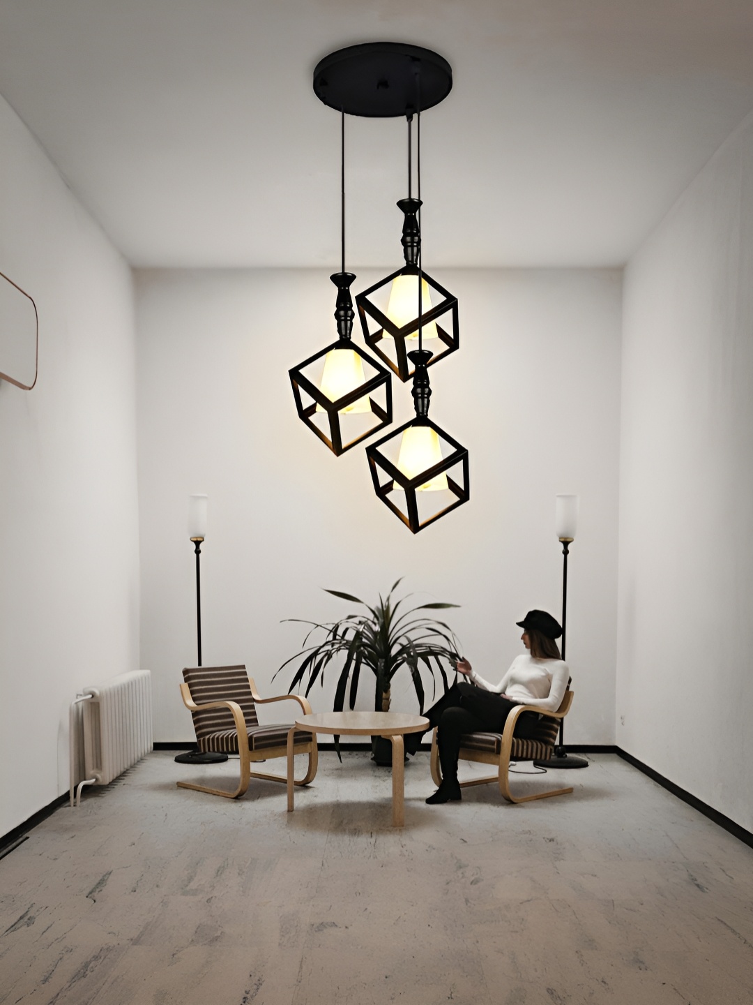 

GAUVIK Black Glass Ceiling Lamp