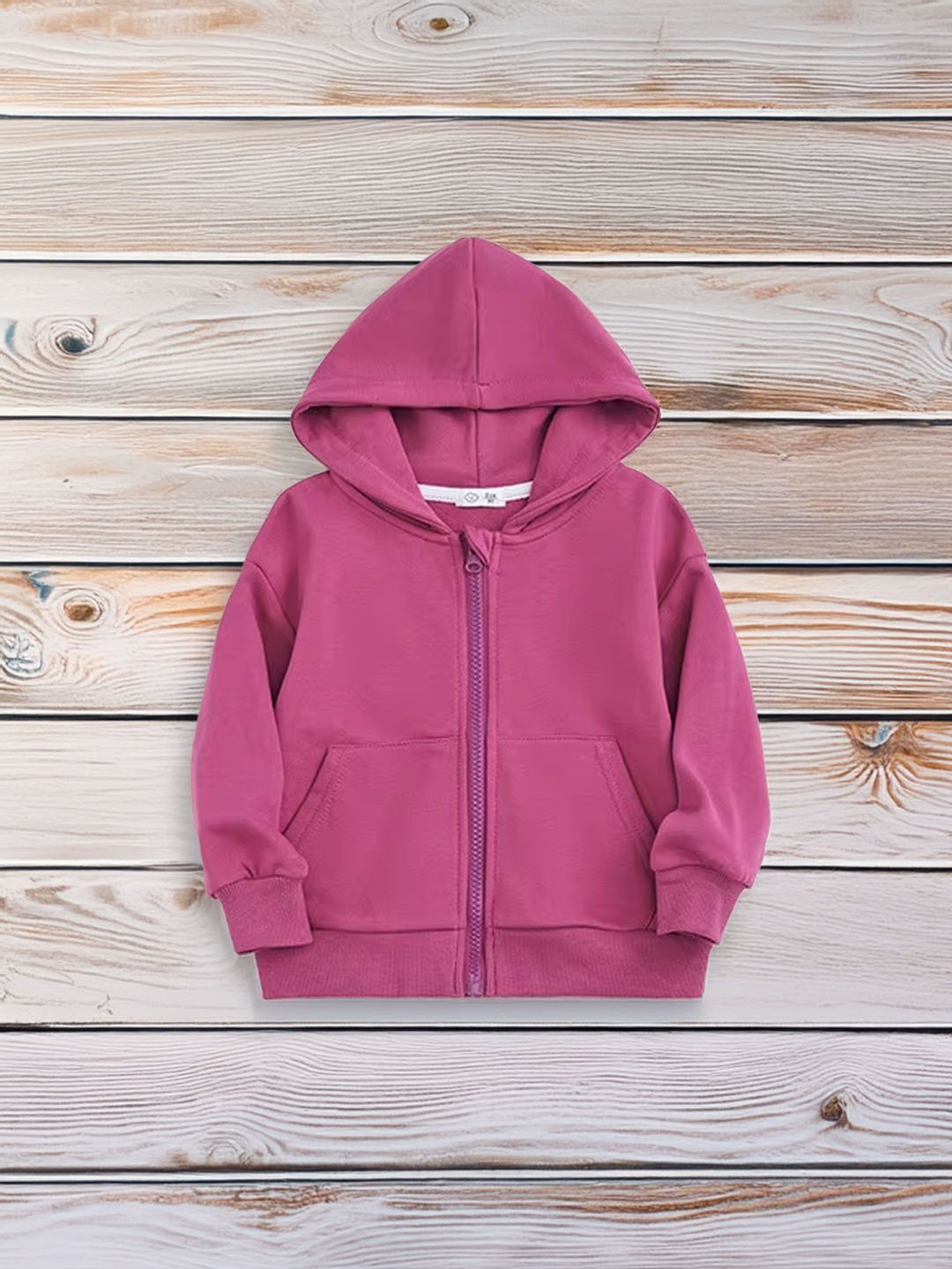 

Xsole Girls Striped Polyester Bomber with Patchwork Jacket, Pink