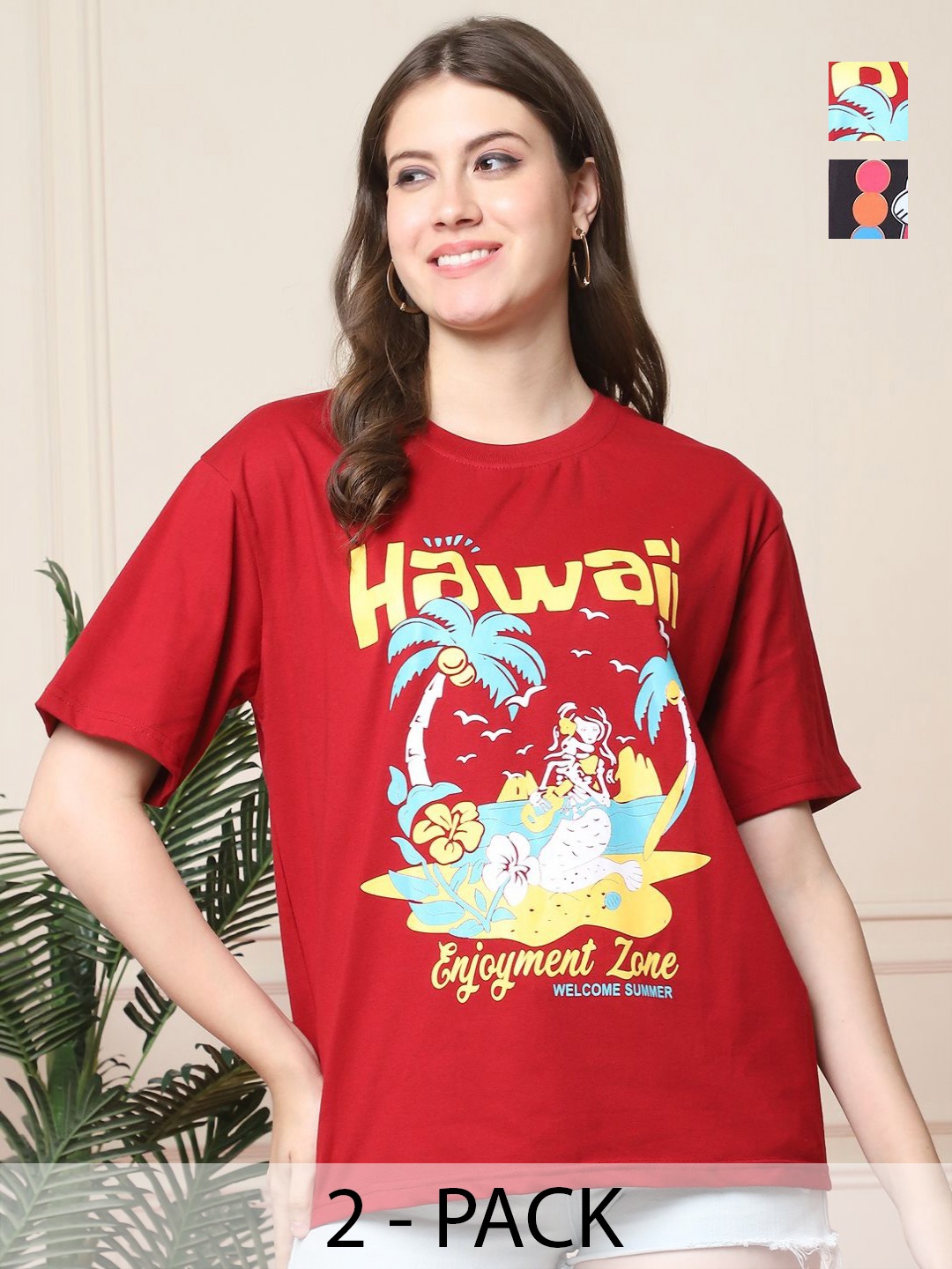 

Dreambe Women Printed T-shirt, Multi