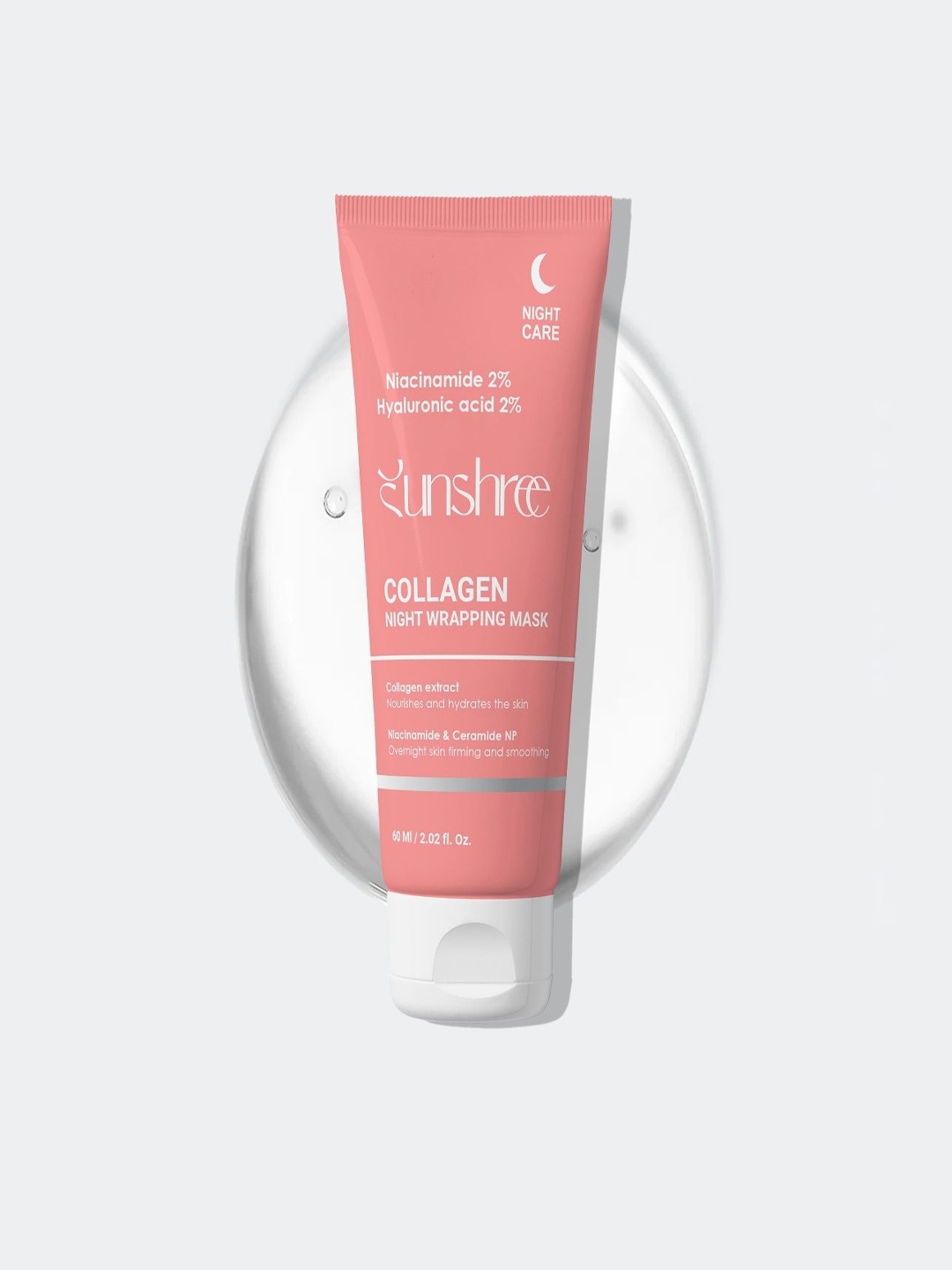 

SUNSHREE Collagen Overnight Wrapping Peel Off Facial Mask Pack - 60 ml, Peach