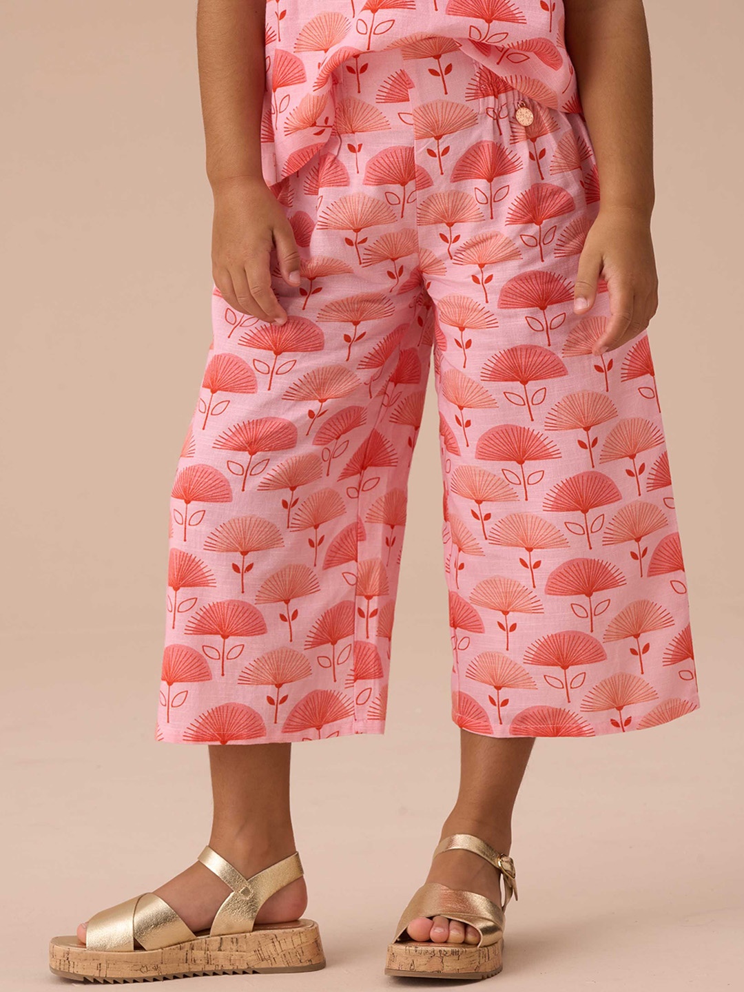 

Angel & Rocket Girls Printed Trousers, Pink