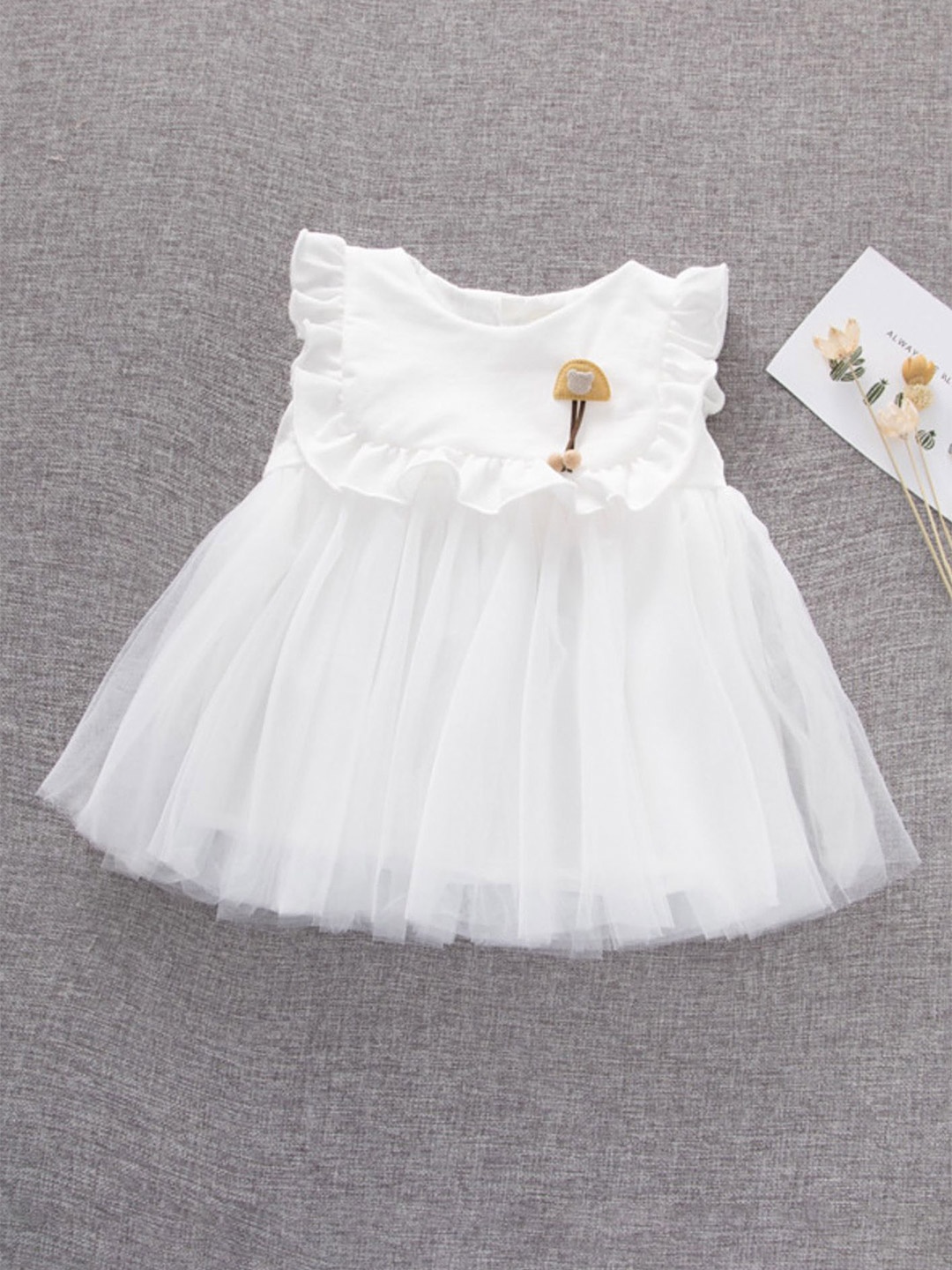 

LULU & SKY Fit & Flare Dress, White