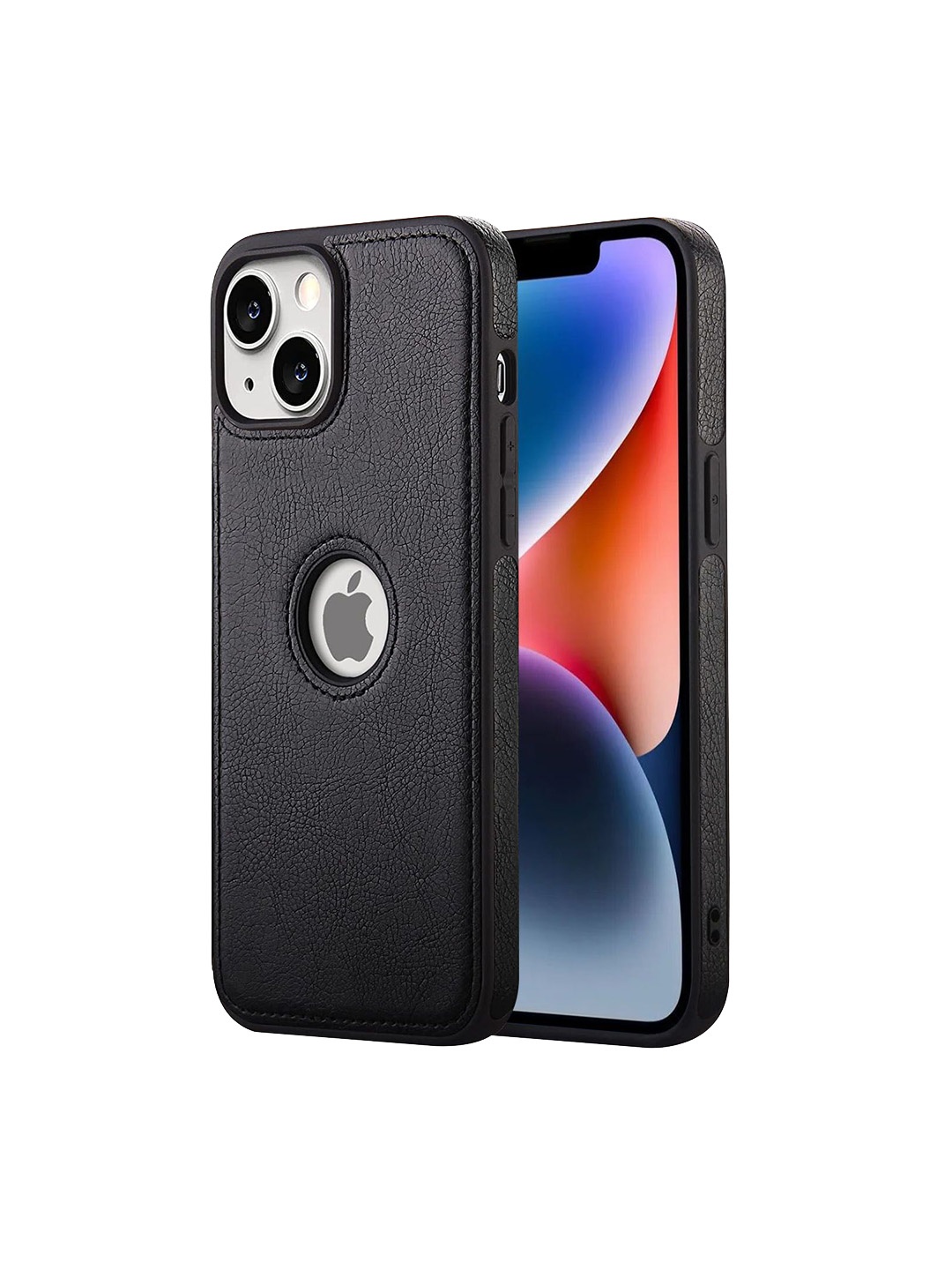 

LIRAMARK Solid Printed iPhone 14 Plus Back Case Mobile Accessories, Black
