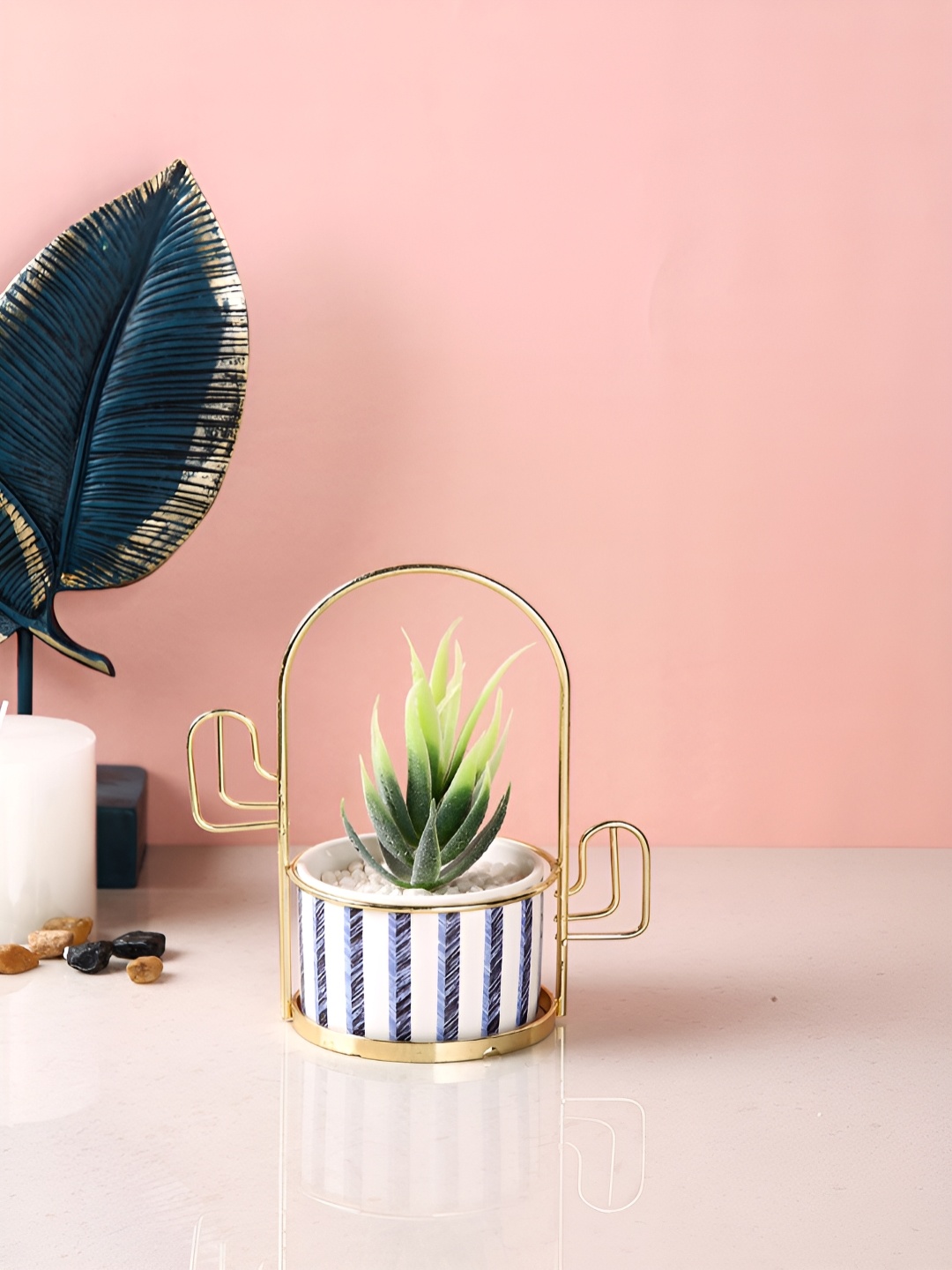 

Myntra Elegant Homes White 1 Pieces Artificial Plant With Pot