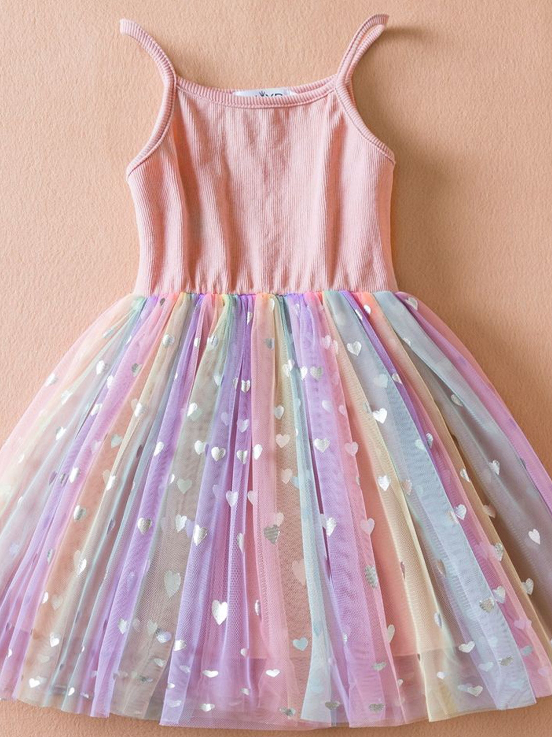 

LULU & SKY Print Fit & Flare Dress, Pink