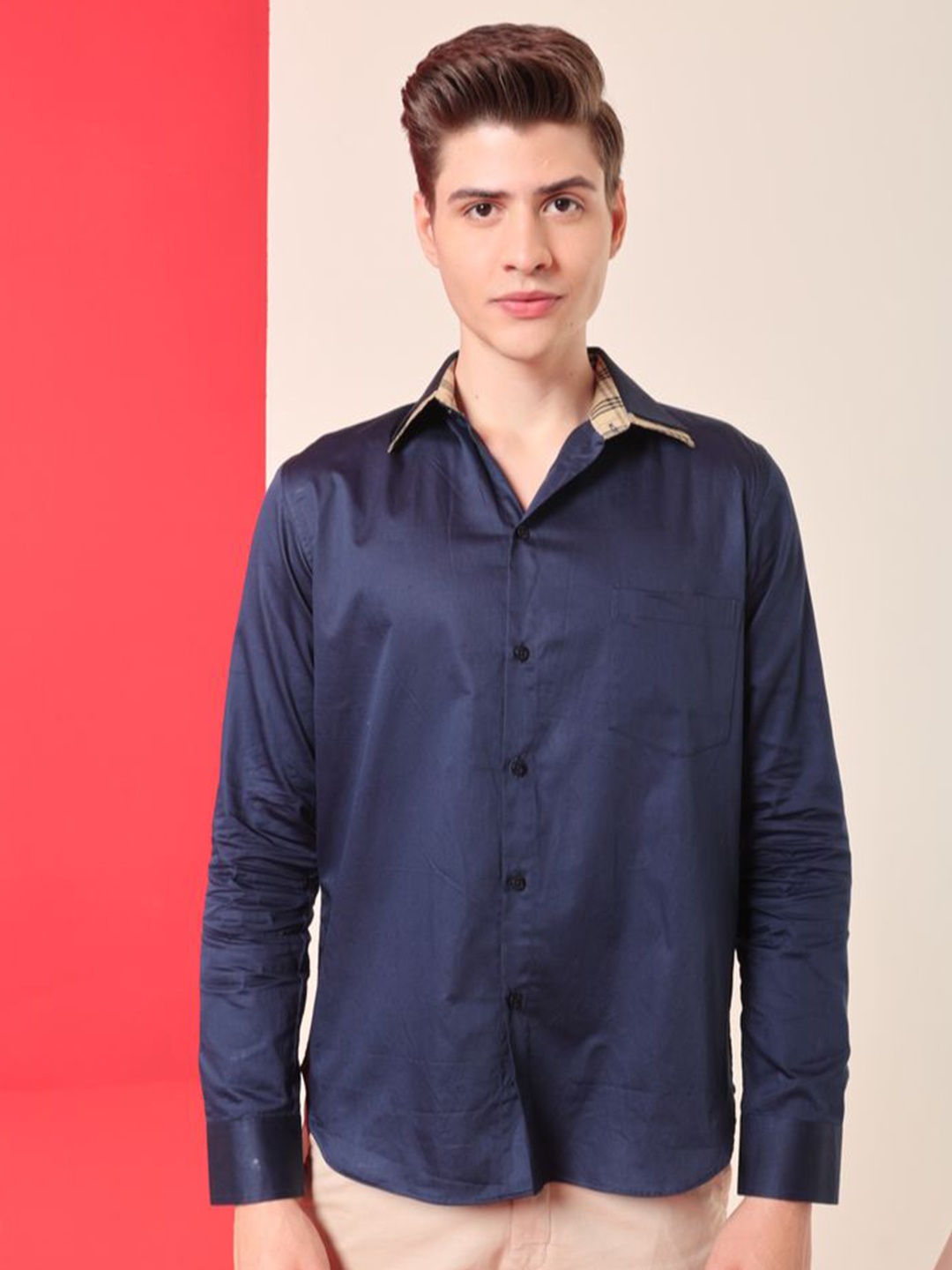 

Style Matters Men Standard Opaque Semiformal Shirt, Blue