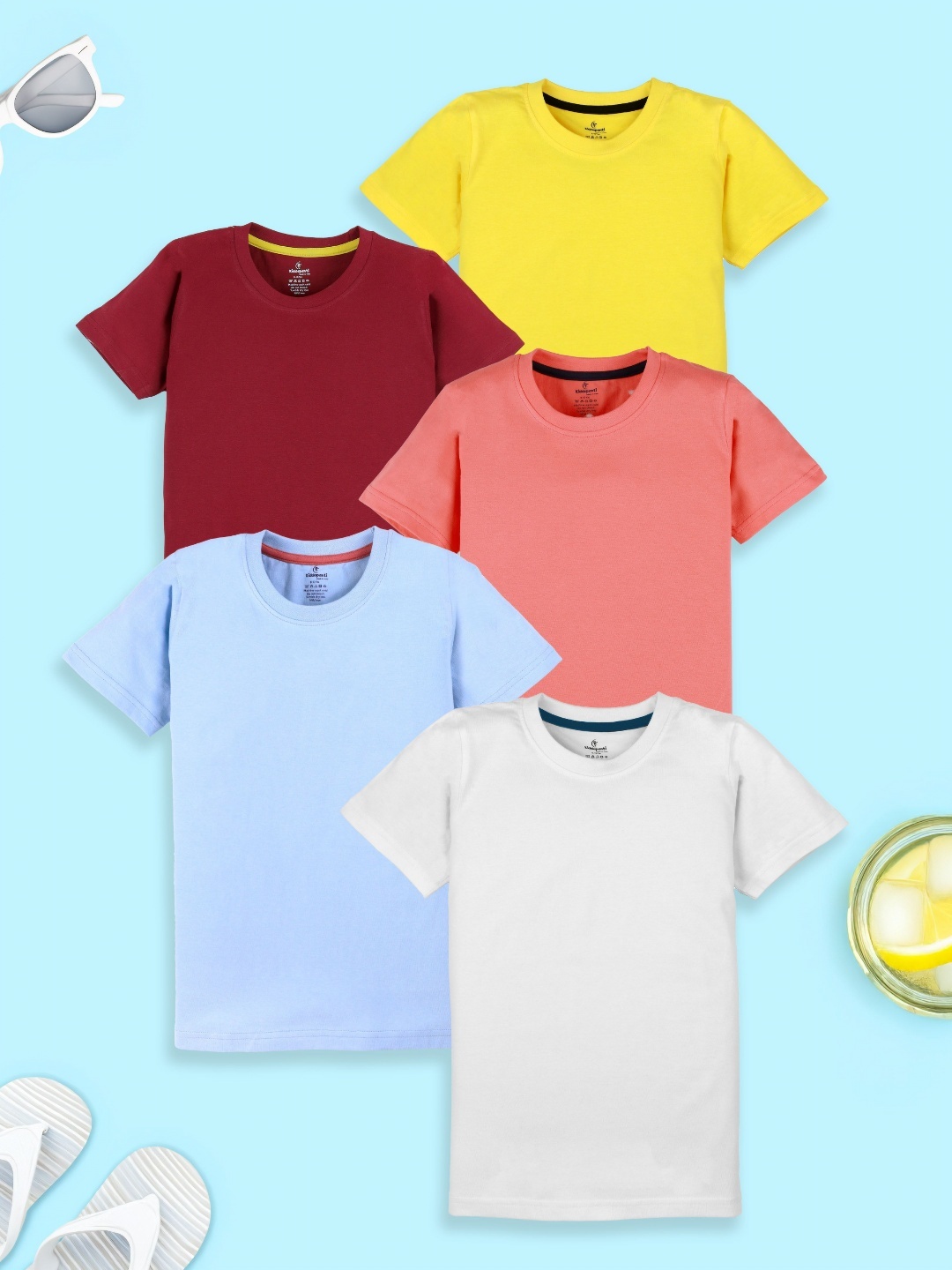 

KiddoPanti Boys 5 Pockets T-shirt, Multi