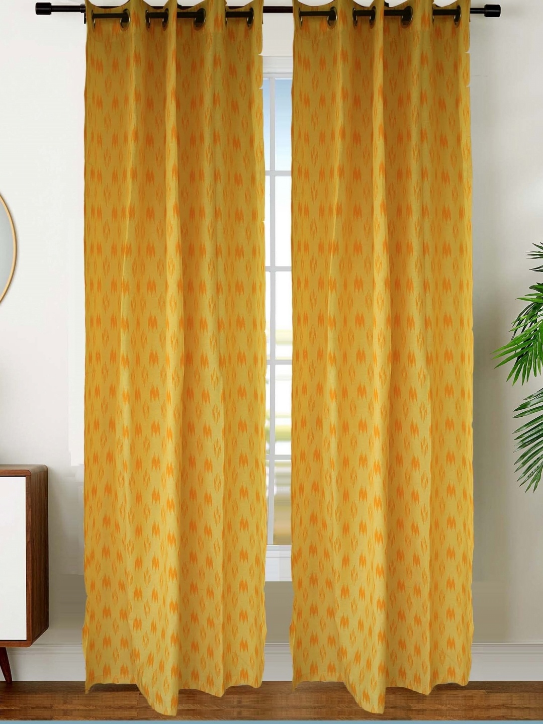 

Dekor World Multicoloured Set of 2 Door Curtain, Multi