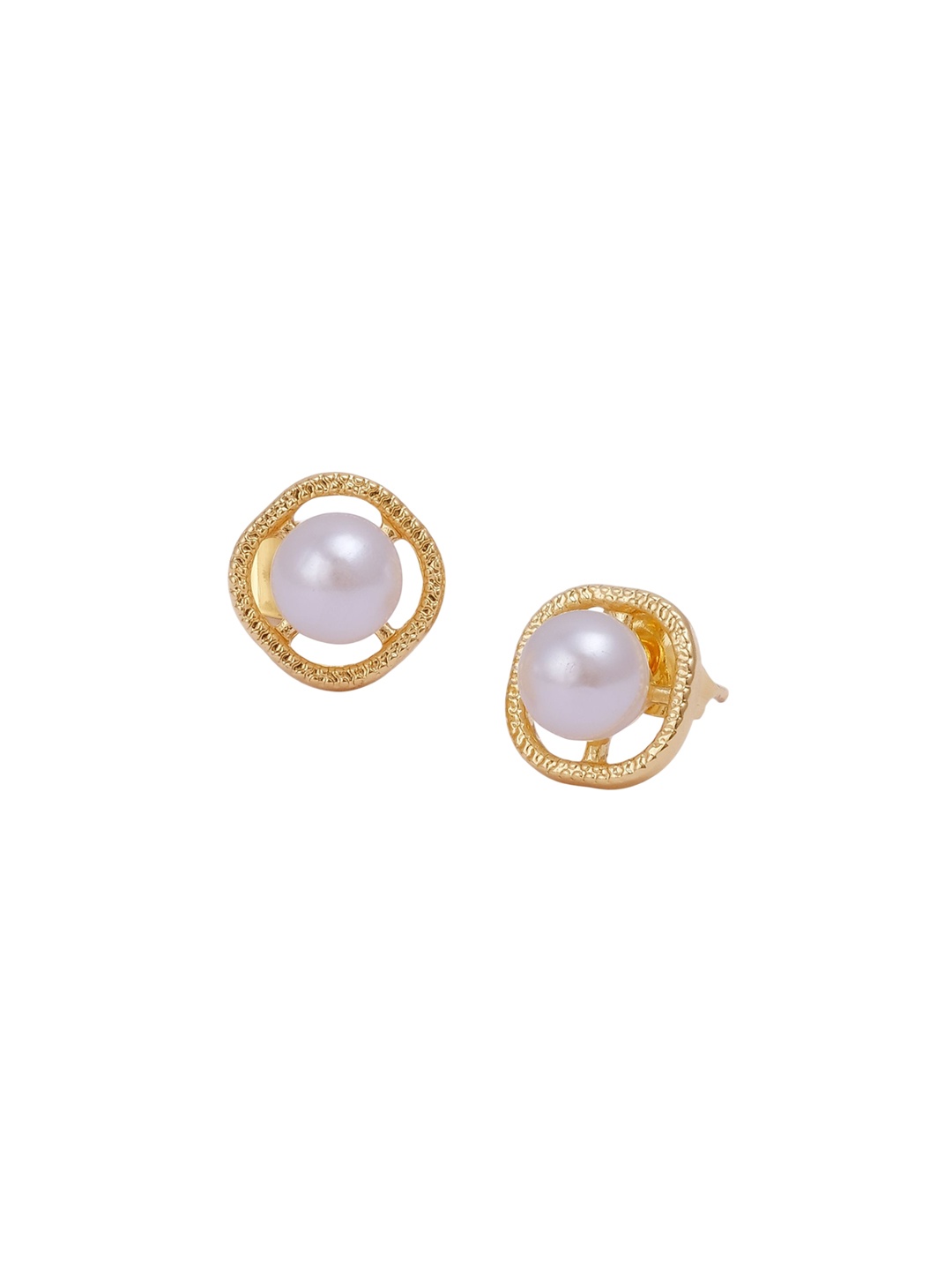 

EL JOYERO Contemporary Studs Earrings, Gold
