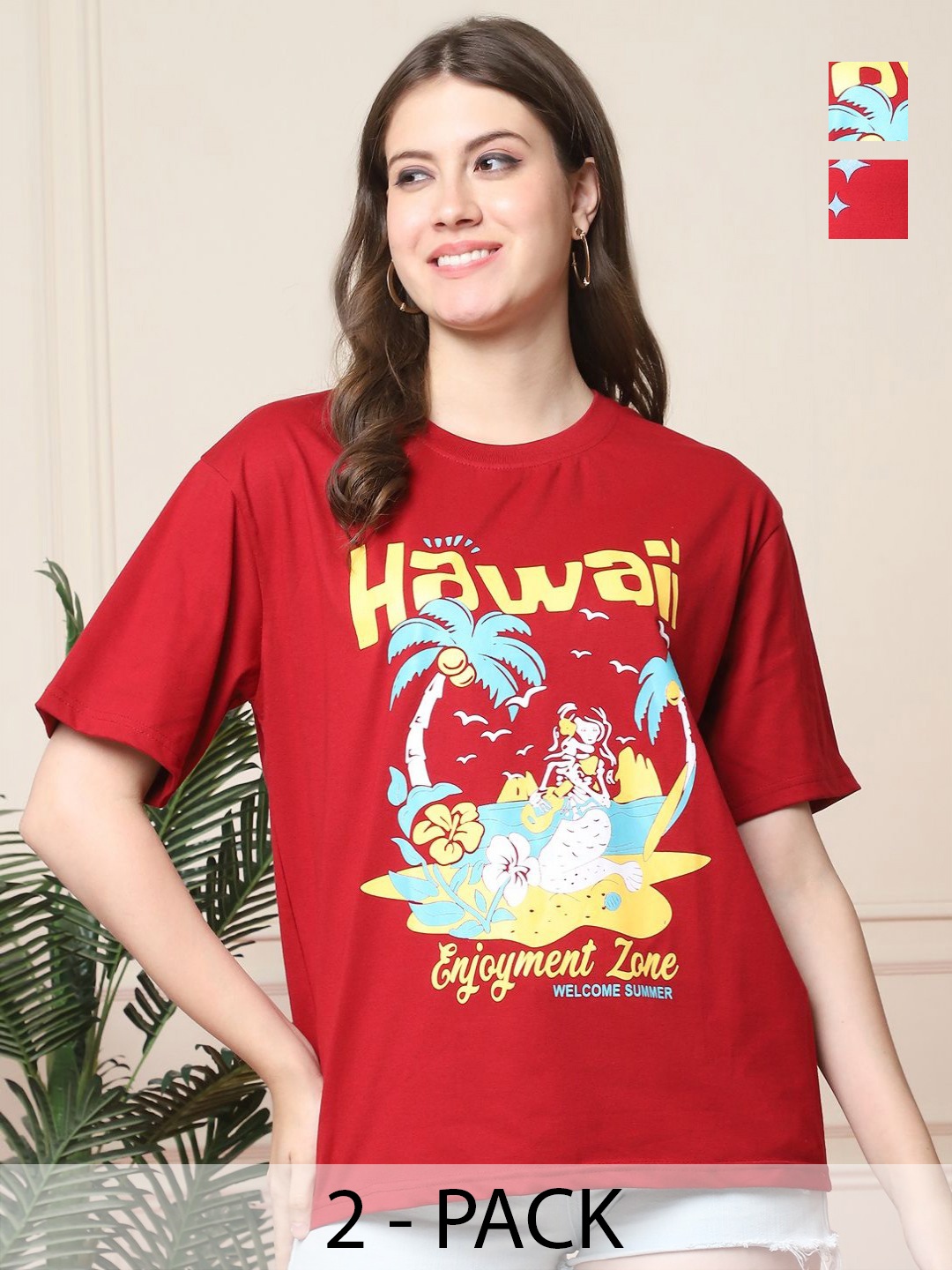 

Dreambe Women Printed T-shirt, Multi