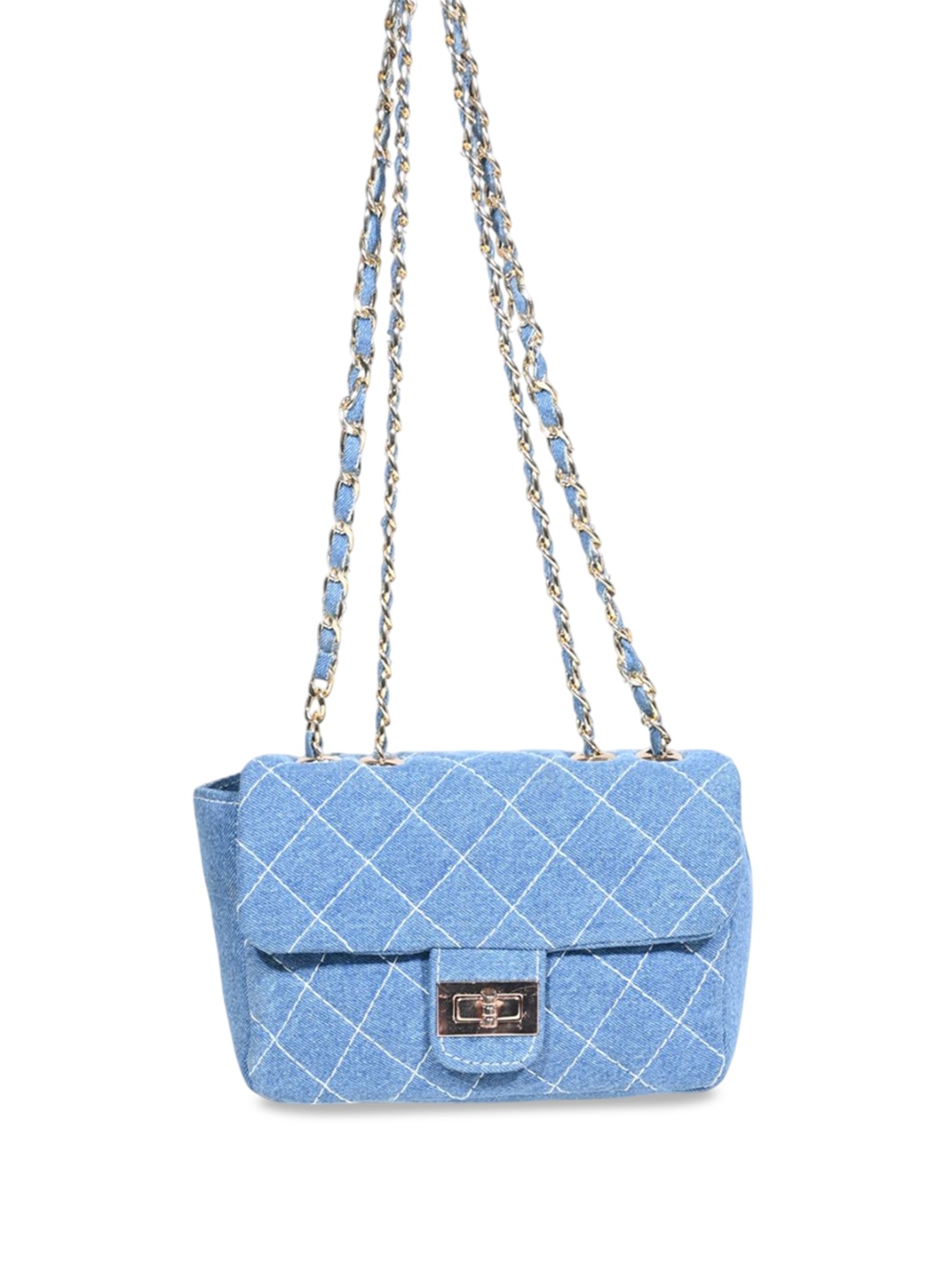 

Donicy Textured Structured Shoulder Bag with Quilted, Beige